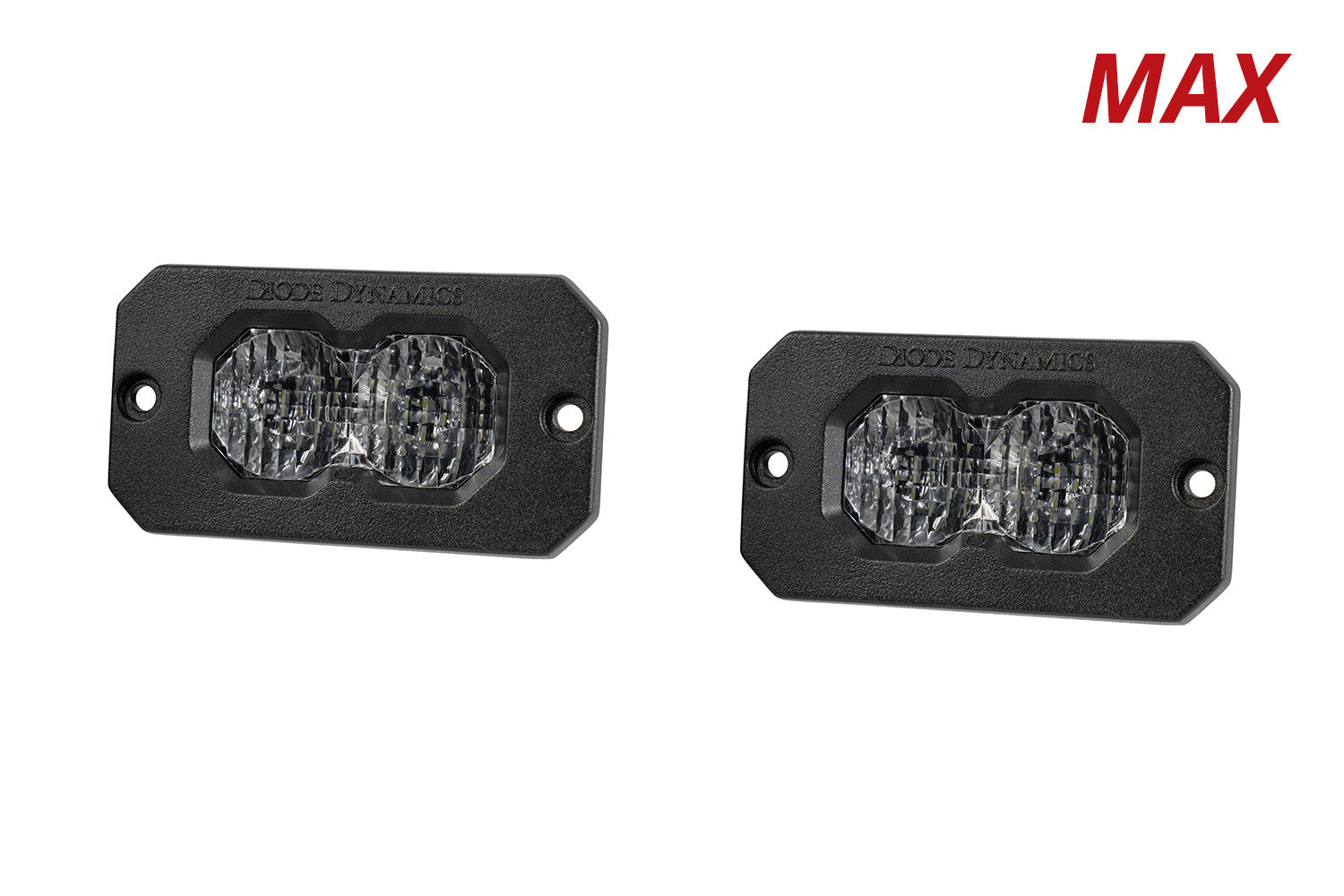 Diode Dynamics C2 2.0 Max White Flood Flush RBL Pair LED Light Pods DD8128P