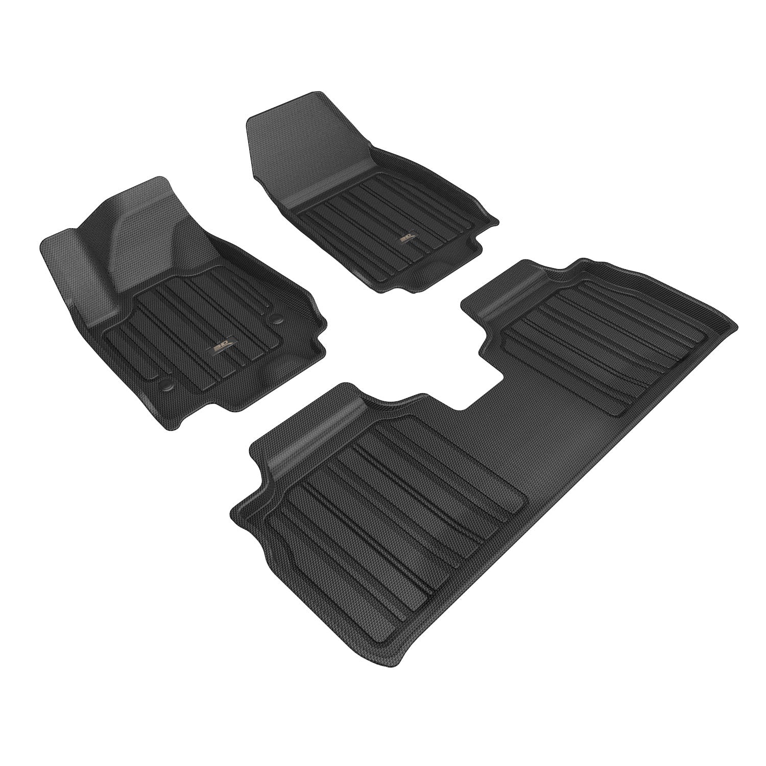 3D Maxpider 2024-2026 Chevrolet Equinox Ev Elitect Black 1st 2nd Rows Floor Mat E1CH11801809
