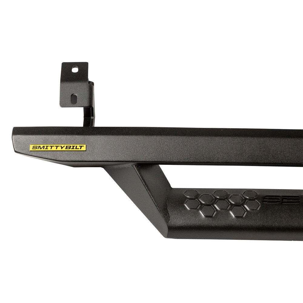 Smittybilt 2016-2023 Toyota Tacoma Double Cab Squared Textured Black Drop Steps EXT16CC-TX