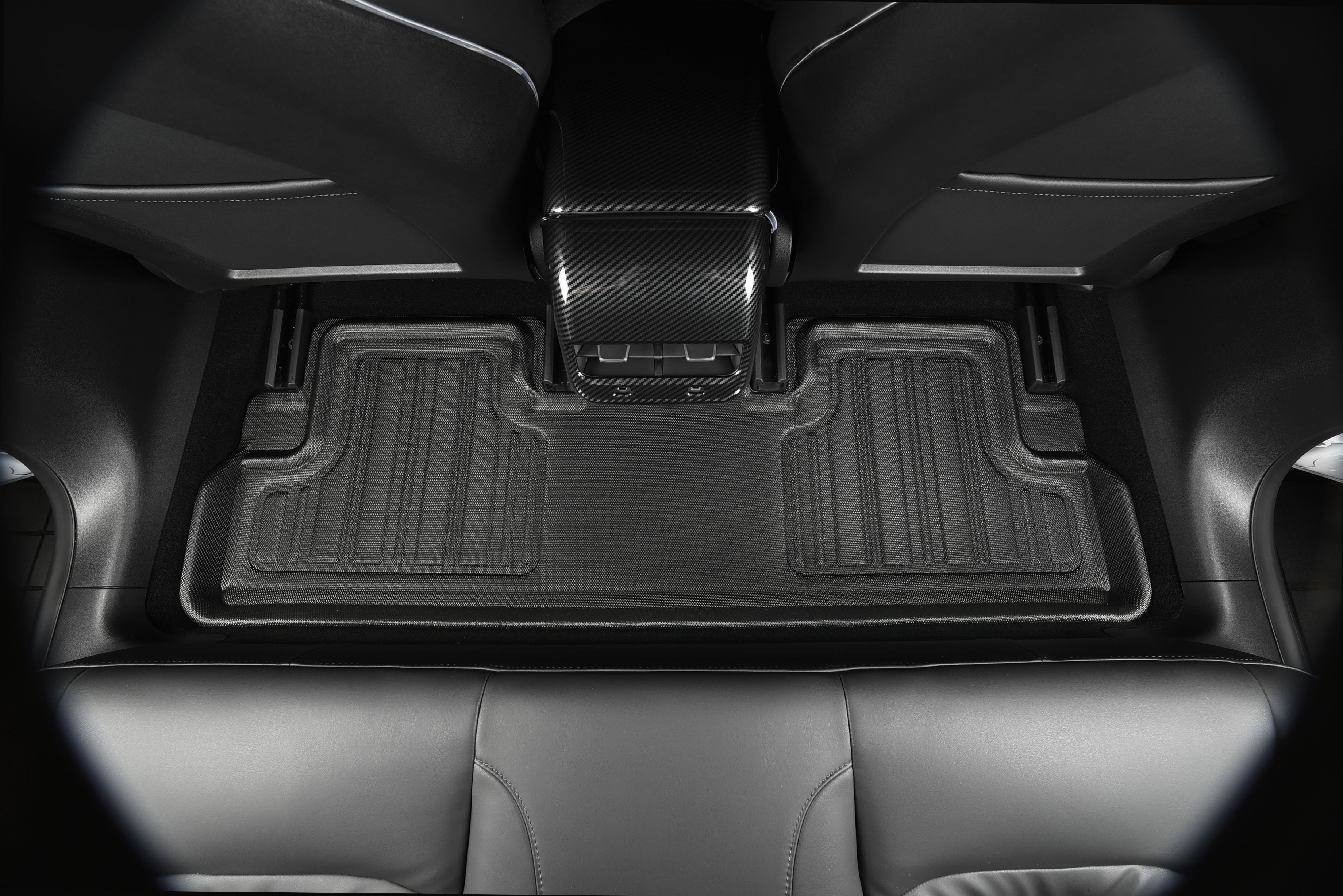 3D Maxpider 2022-2024 Tesla Model X 5-Seat Elitect Black 1st 2nd Row Floor Mat E1TL04601809