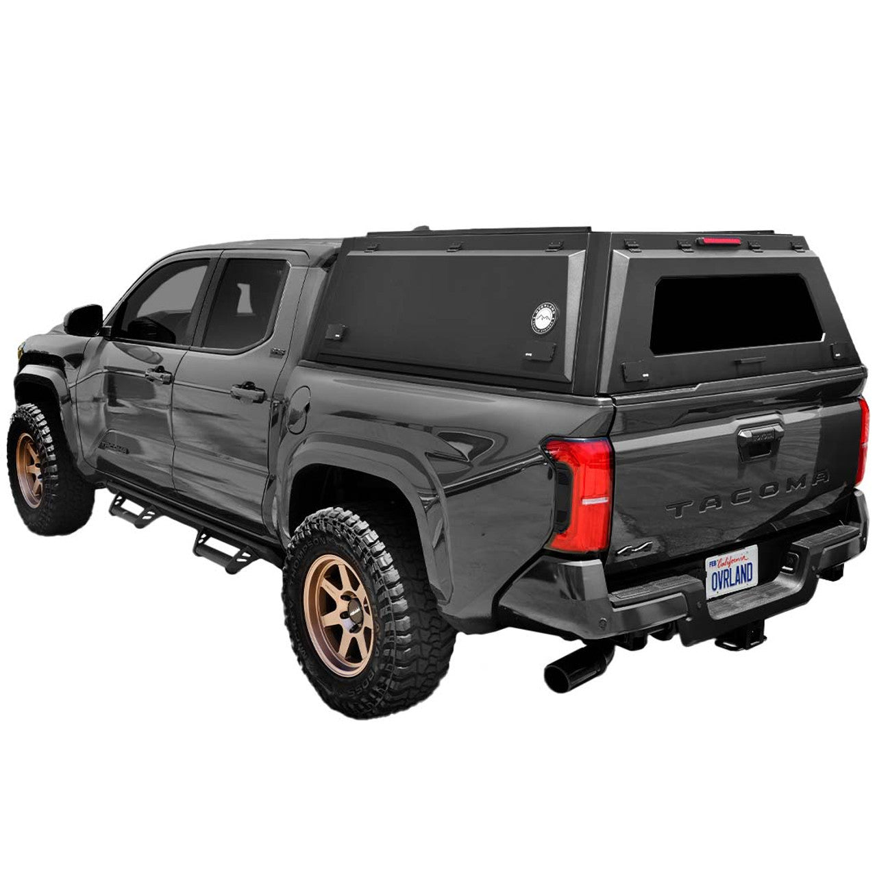OVS 2023-2026 Ford F-250 F-350 6.8 ft Bed Expedition Truck Cap With Full Wing Doors Front and Rear Windows & 3rd Brake Light 70100009