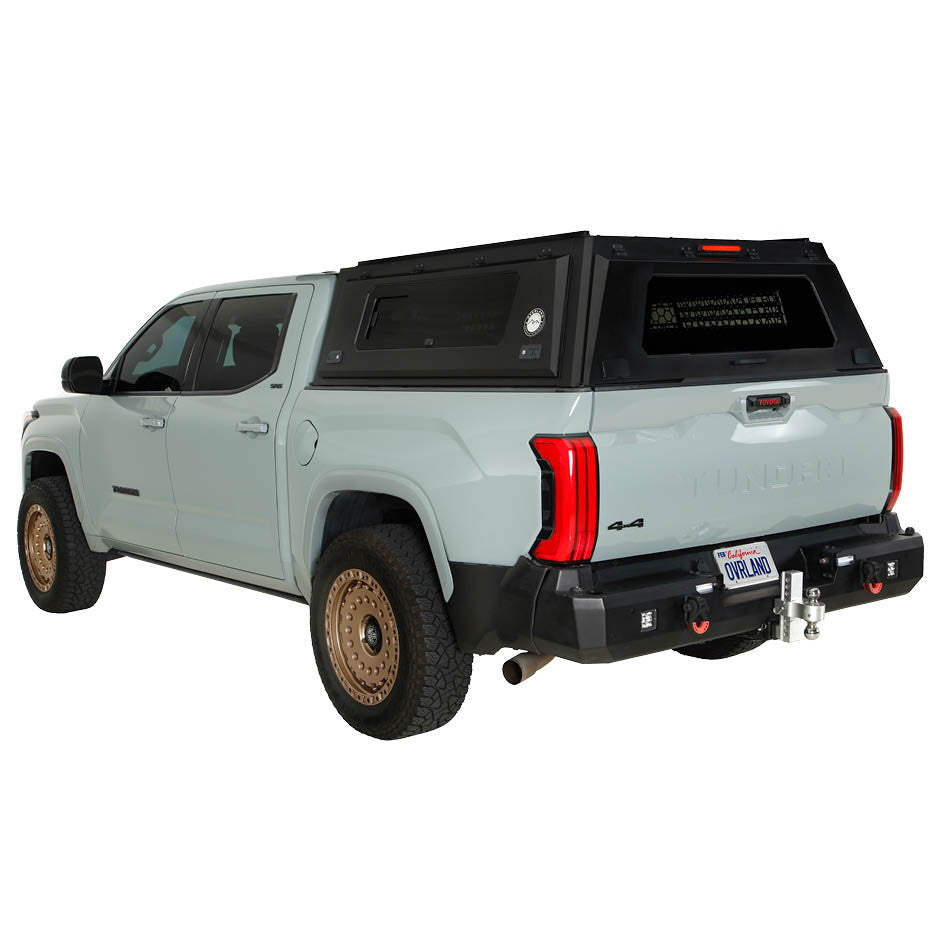 OVS 2020-2026 Jeep Gladiator 5ft Bed Expedition Pro+ Truck Cap With Full Window Wing Doors and 3rd Brake Light 70200003