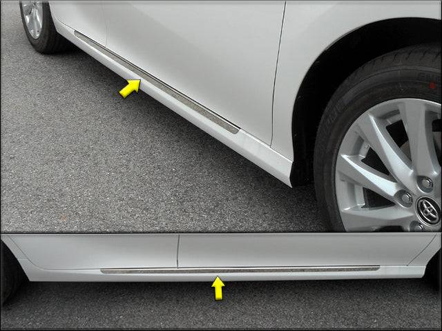 QAA 2018-2025 Toyota Camry 2Pc Stainless Steel Rocker Panel Trim TH18131