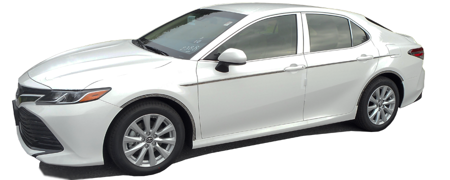 QAA 2018-2025 Toyota Camry 2Pc Stainless Steel Rocker Panel Trim TH18131