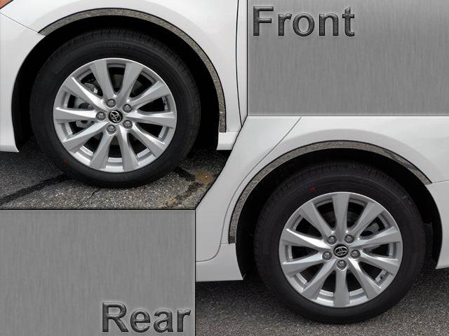 QAA 2018-2025 Toyota Camry 4Pc Stainless Steel Wheel Well Accent WQ18130