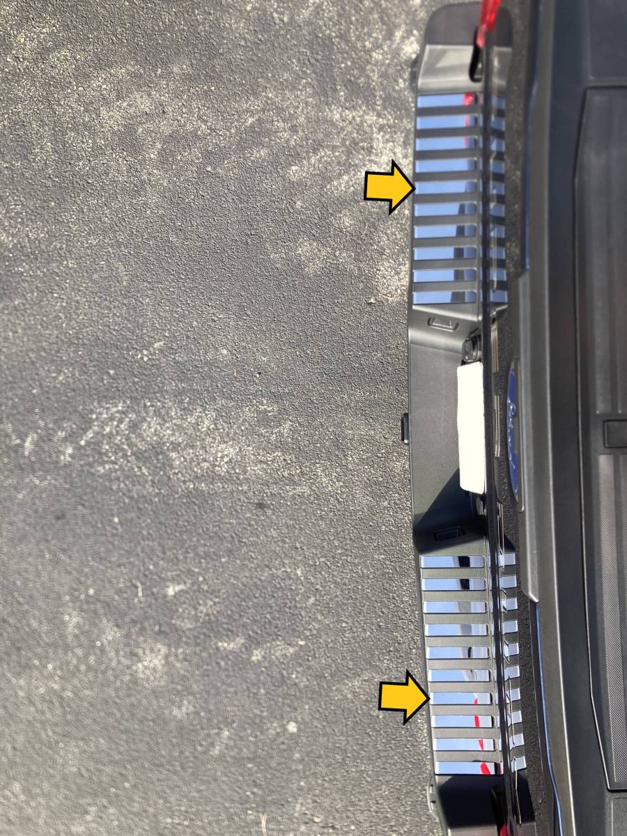 QAA 2023-2024 Ford F-250 F-350 Super Duty 2 & 4 Door 20PC Pickup Truck Stainless Steel Rear Bumper Trim BI63320