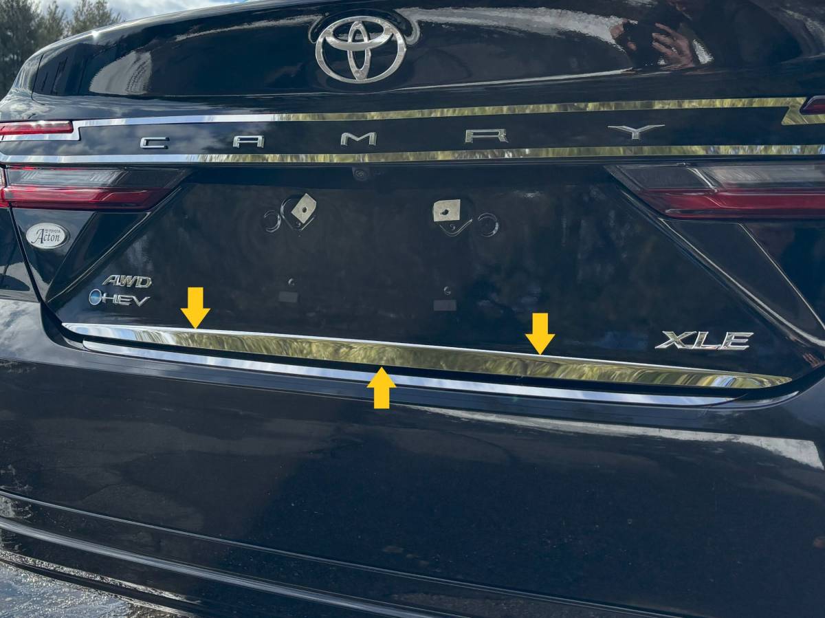 QAA 2025 Toyota Camry 1Pc Stainless Steel Rear Deck Accent RD75130