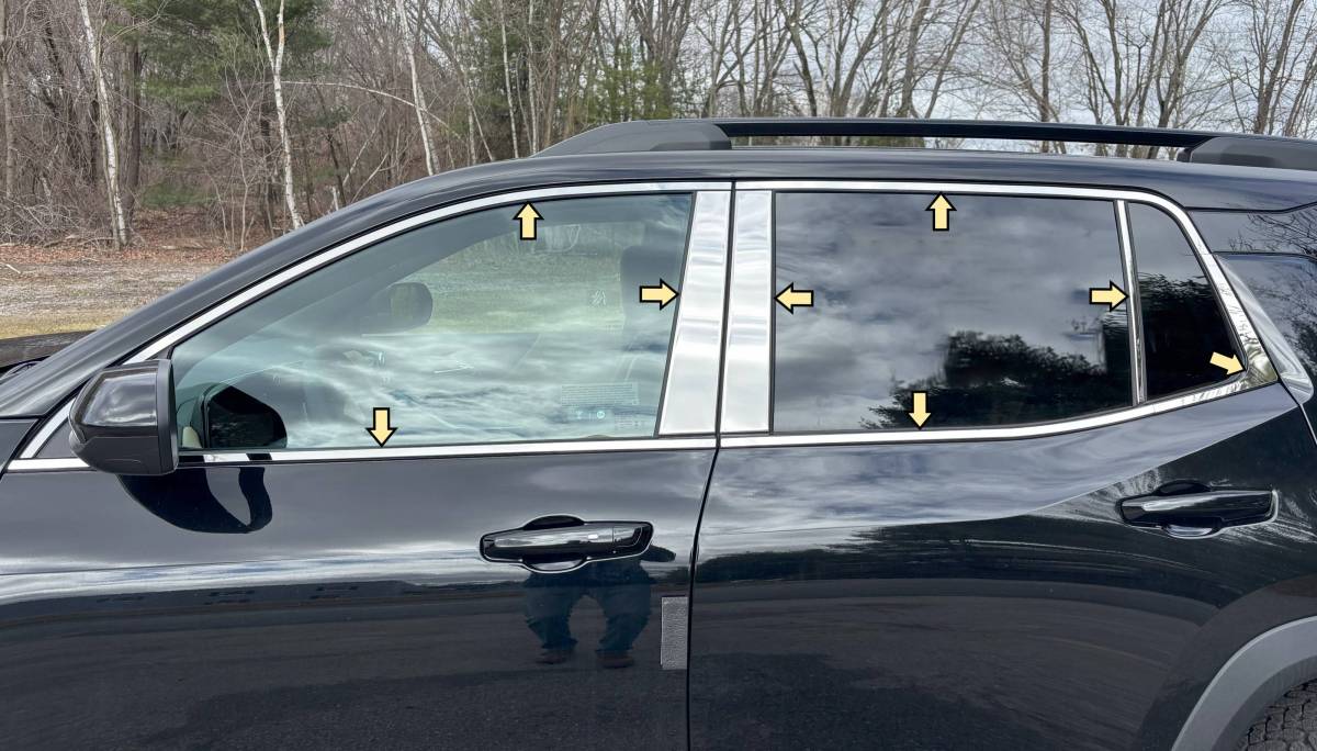 QAA 2025 Chevrolet Equinox Non EV Stainless Steel Window Accent Package 16Pc WP65160