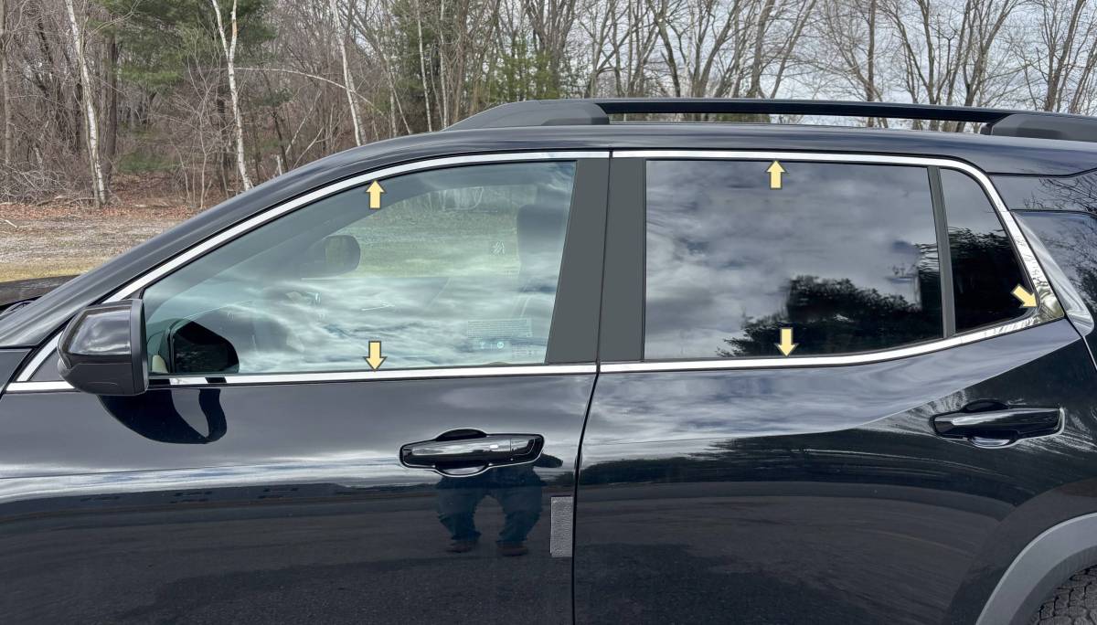 QAA 2025 Chevrolet Equinox Non EV Stainless Steel Window Accent Package 10Pc WP65161