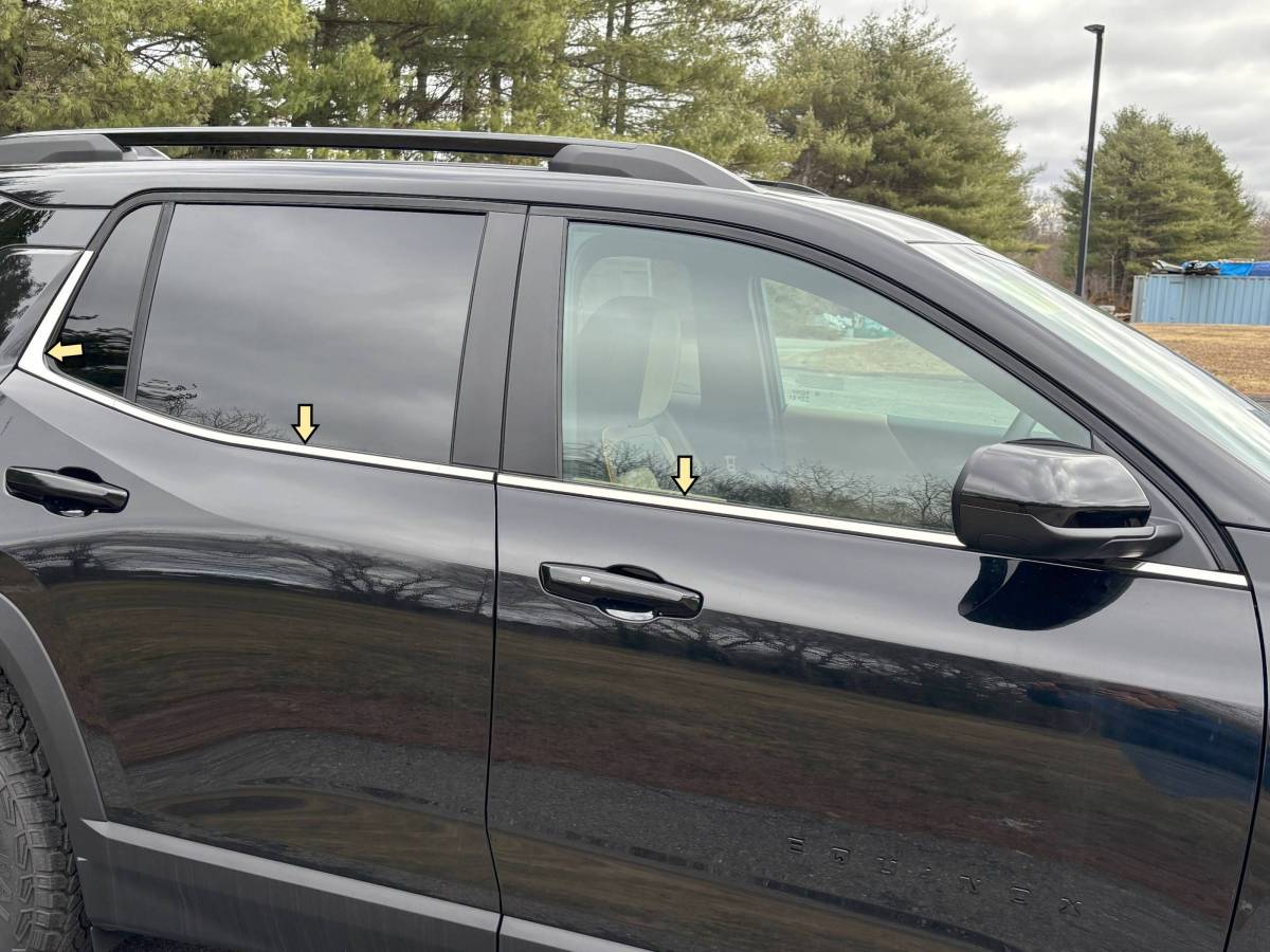 QAA 2025 Chevrolet Equinox Non EV Stainless Steel Window Sill Accent 4Pc WS65160
