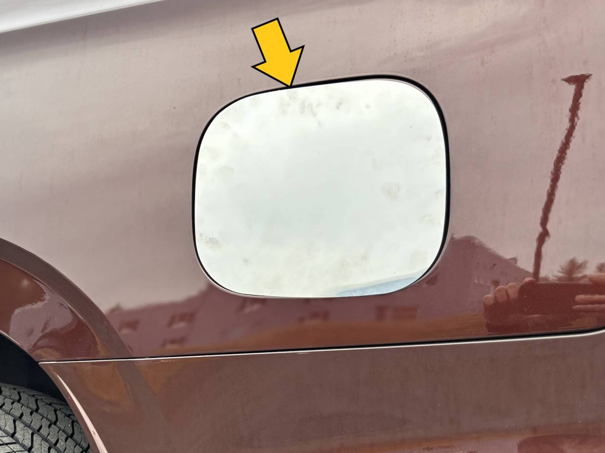 QAA 2021-2026 Cadillac Escalade Stainless Steel Gas Cap Door Trim 1Pc GC61255