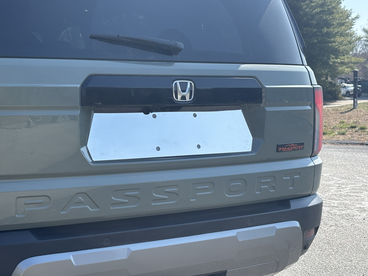 QAA 2026 Honda Passport 4Door SUV 1Pc Stainless Steel License Plate Bezel LP76220