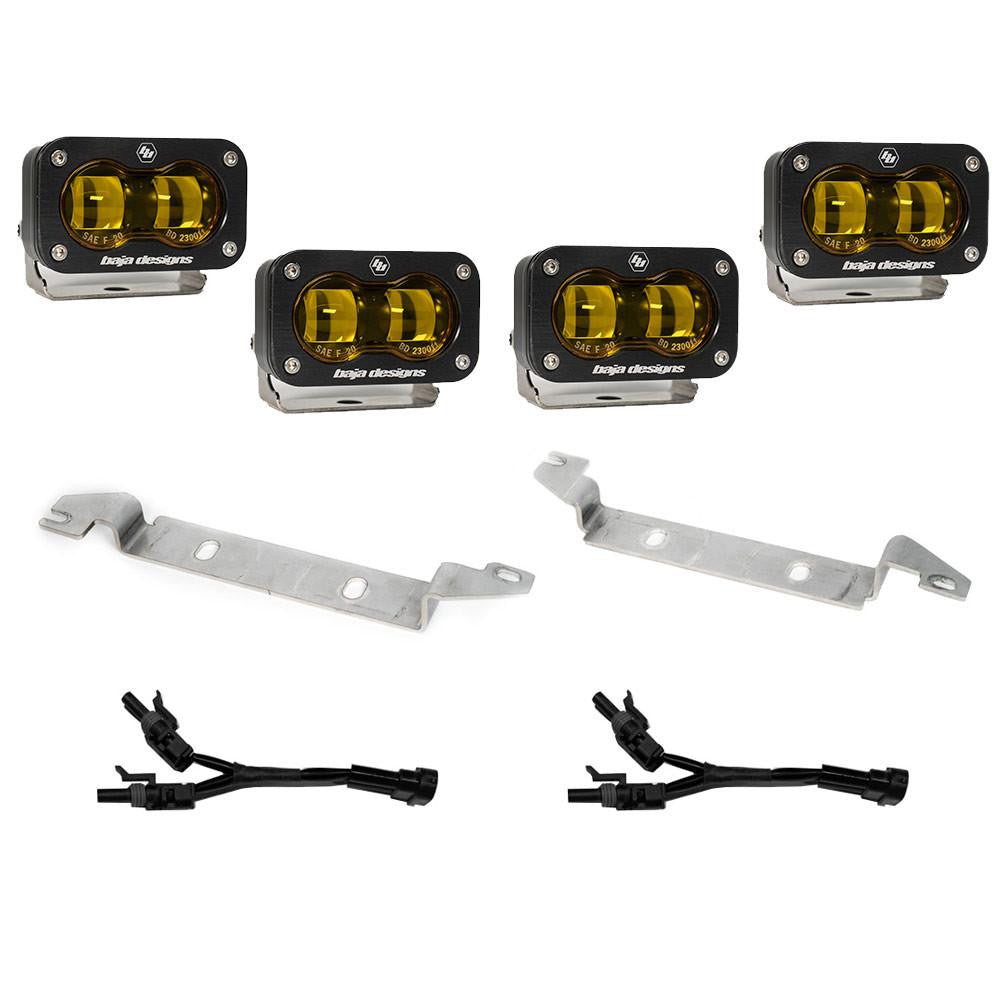 Baja Designs 2024 Toyota Tacoma S2 SAE OEM Amber Fog Light Replacement Kit 448240