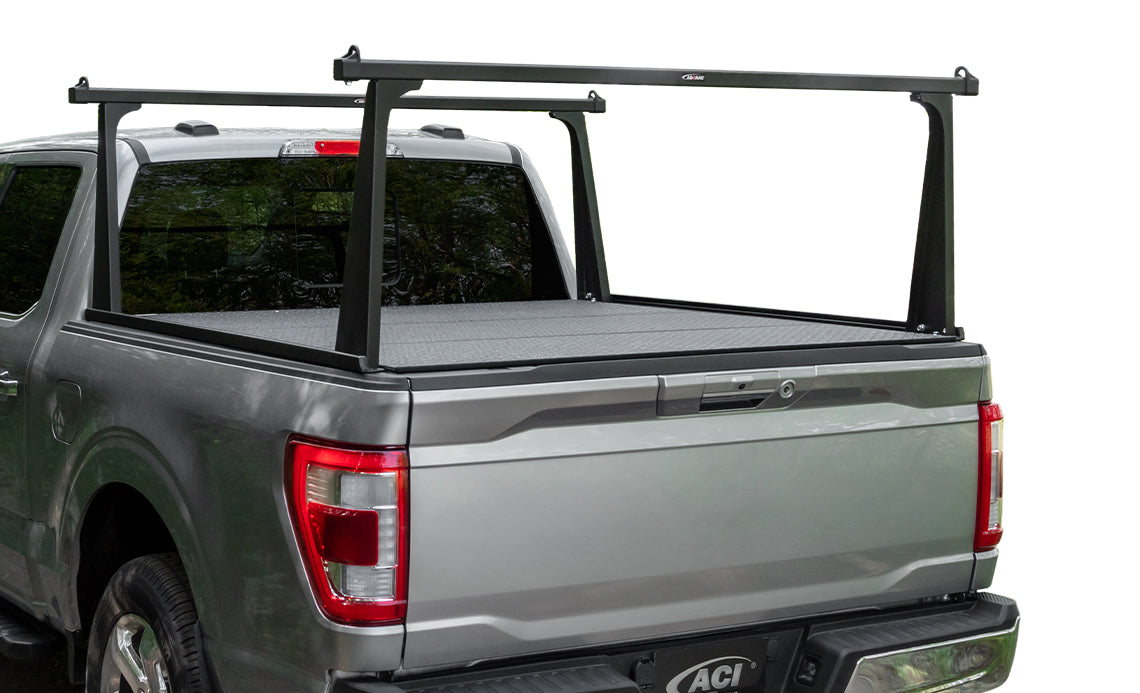 ADARAC 2024 Ford Ranger 5' Box Matte Black Aluminum Pro Series Truck Bed Racks F2010102