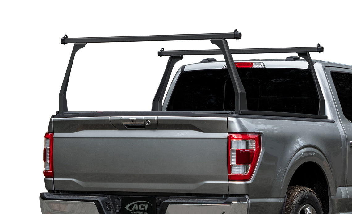 ADARAC 2024 Ford Ranger 5' Box Matte Black Aluminum Series Truck Bed Racks F3010102