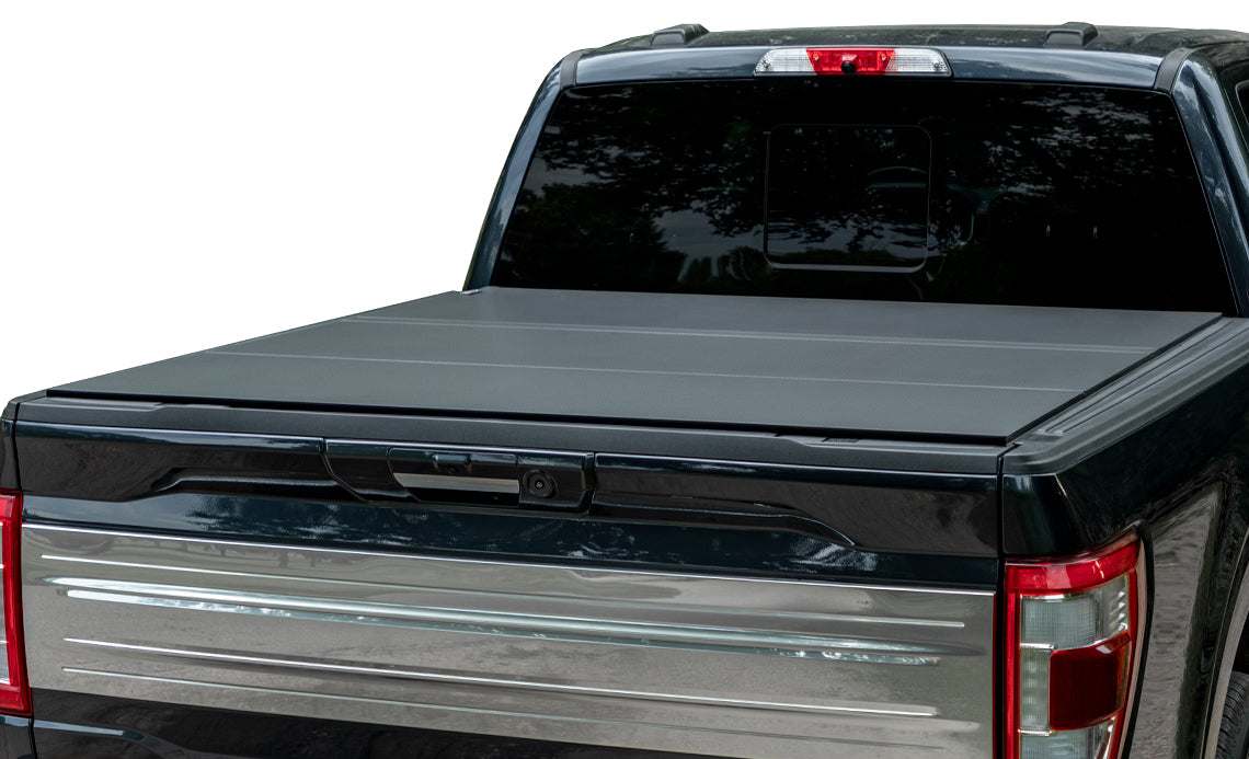 LOMAX 2024 Ford Ranger 5' Box Bed Carbon Fiber Folding Hard Tonneau Cover B5010089