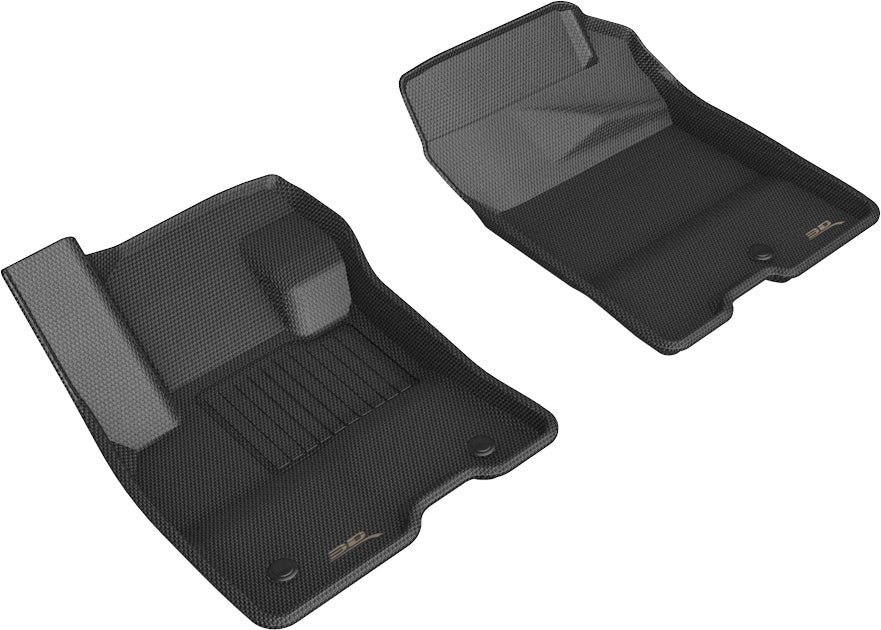 3D Maxpider 2022-2024 Ford Maverick Hybrid Kagu Black 1st Row Floor Mat L1FR14411509