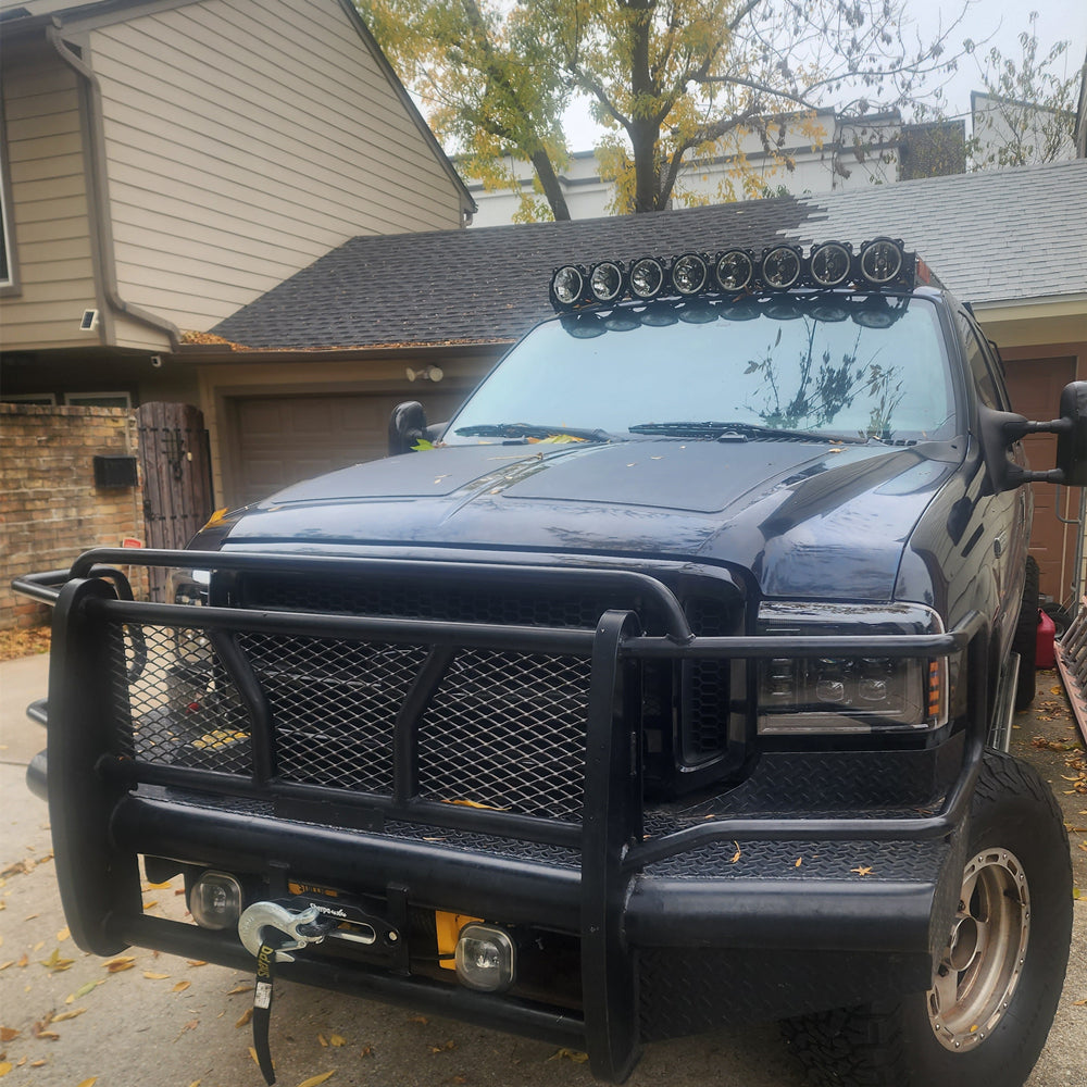 Lensun 1999-2007 Ford F-250 F-350 F-450 F-550 Super Duty 1st Gen 140W Hood Solar Panel