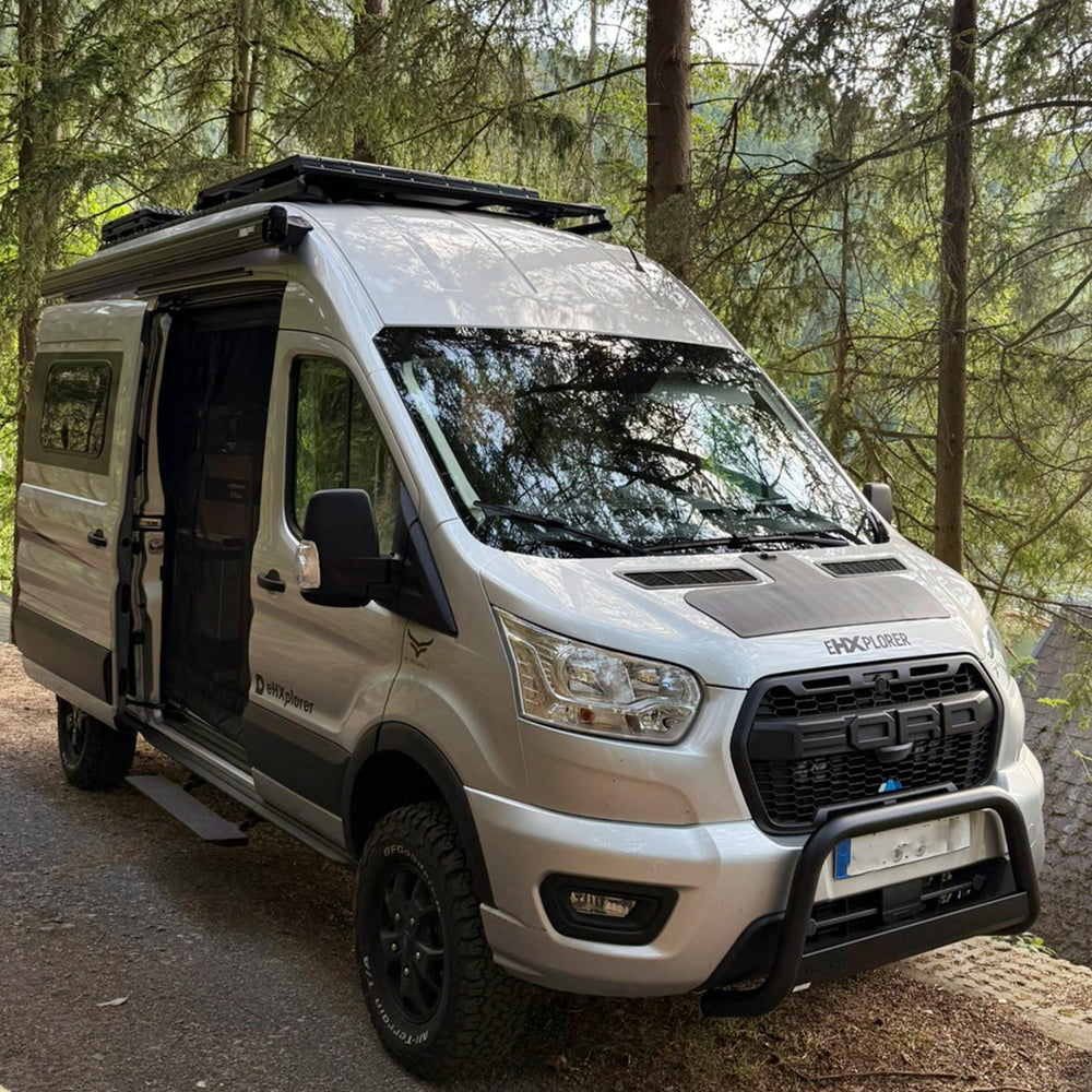 Lensun Ford Transit Cargo 45W 12V Hood Flexible Solar Panel