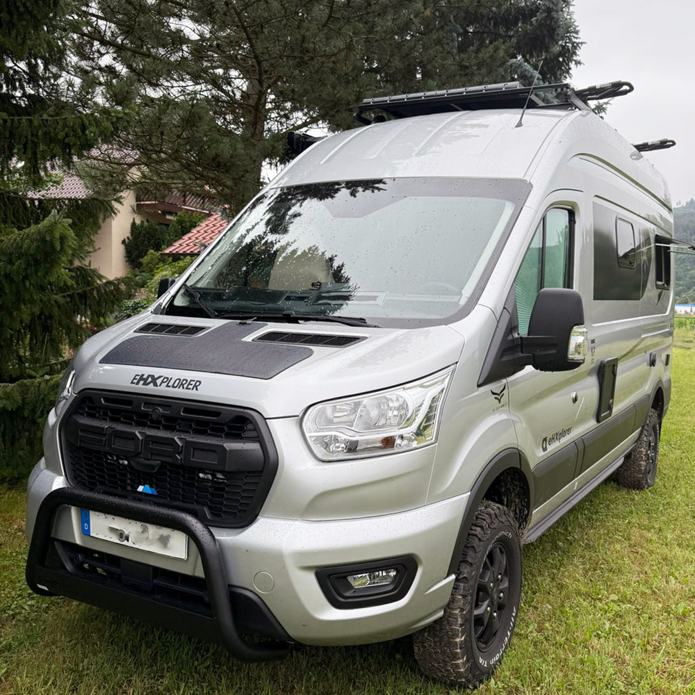 Lensun Ford Transit Cargo 45W 12V Hood Flexible Solar Panel