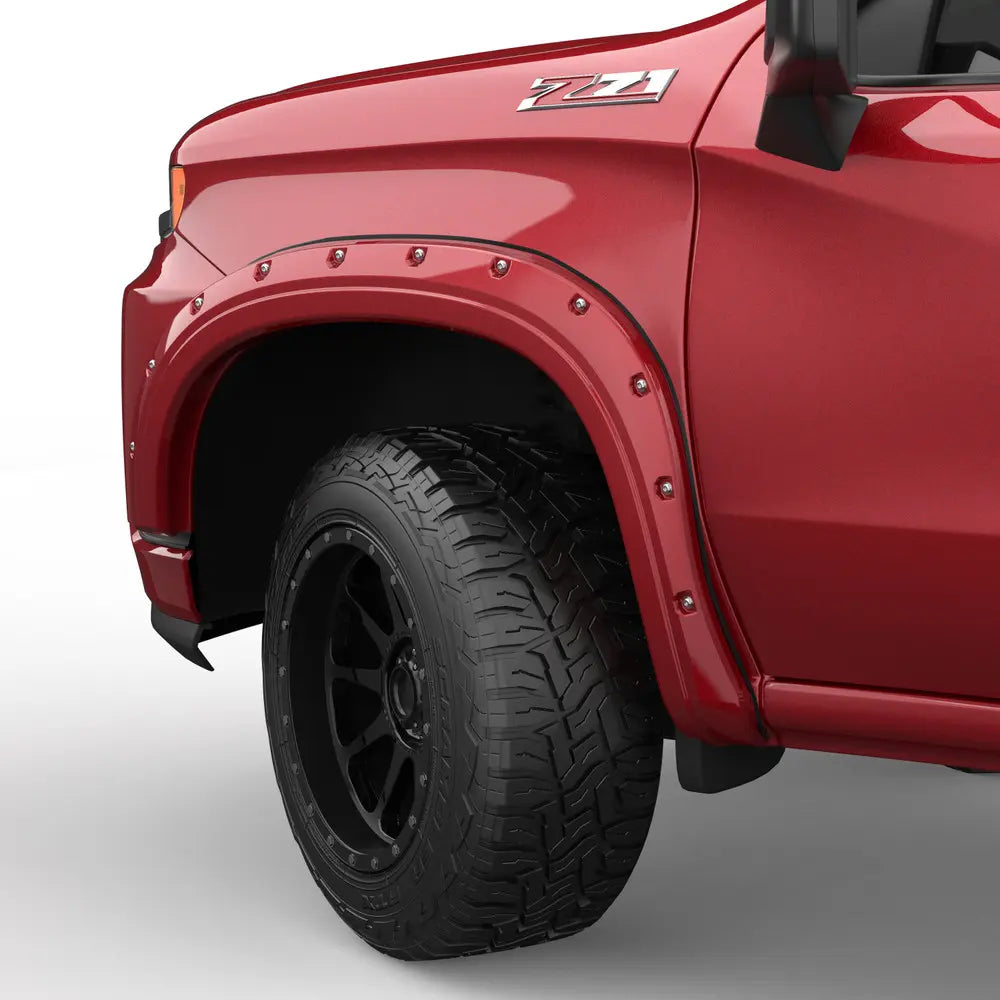 EGR 2023-2025 Chevrolet Silverado 1500 Bolt-On Look Fender Flares Painted Red 791654-GSK