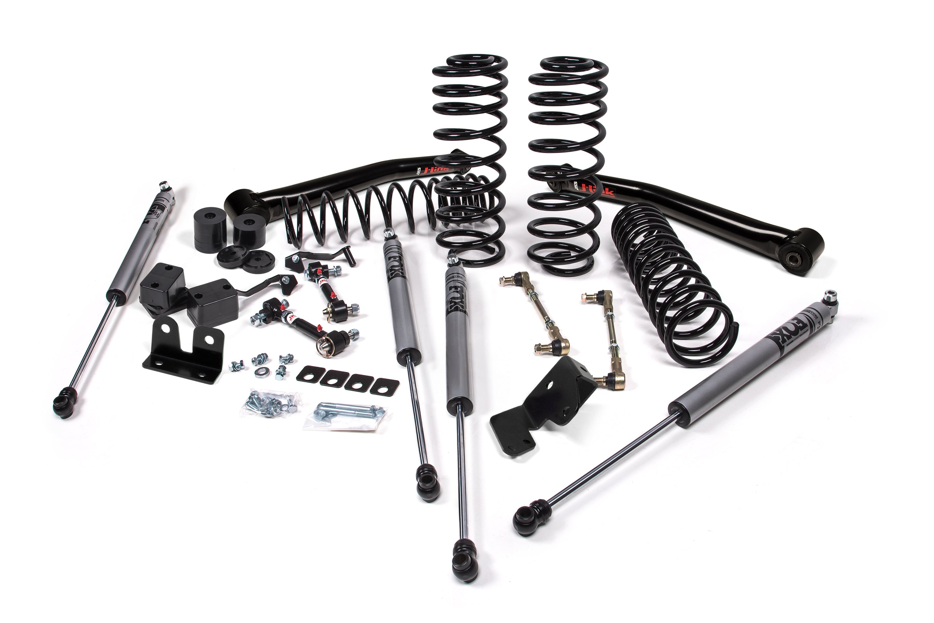 JKS 2018-2025 Jeep Wrangler JL 4 Door J-Venture FOX Shock 2.0 Adventure Series 1.5" Lift Kit JSPEC177KFA