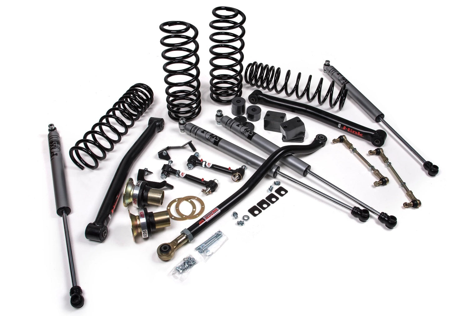 JKS 2018-2025 Jeep Wrangler JL 4dr J-Lander 3.5" Lift Kit With Fox Adventure Series Shocks JSPEC130KFA