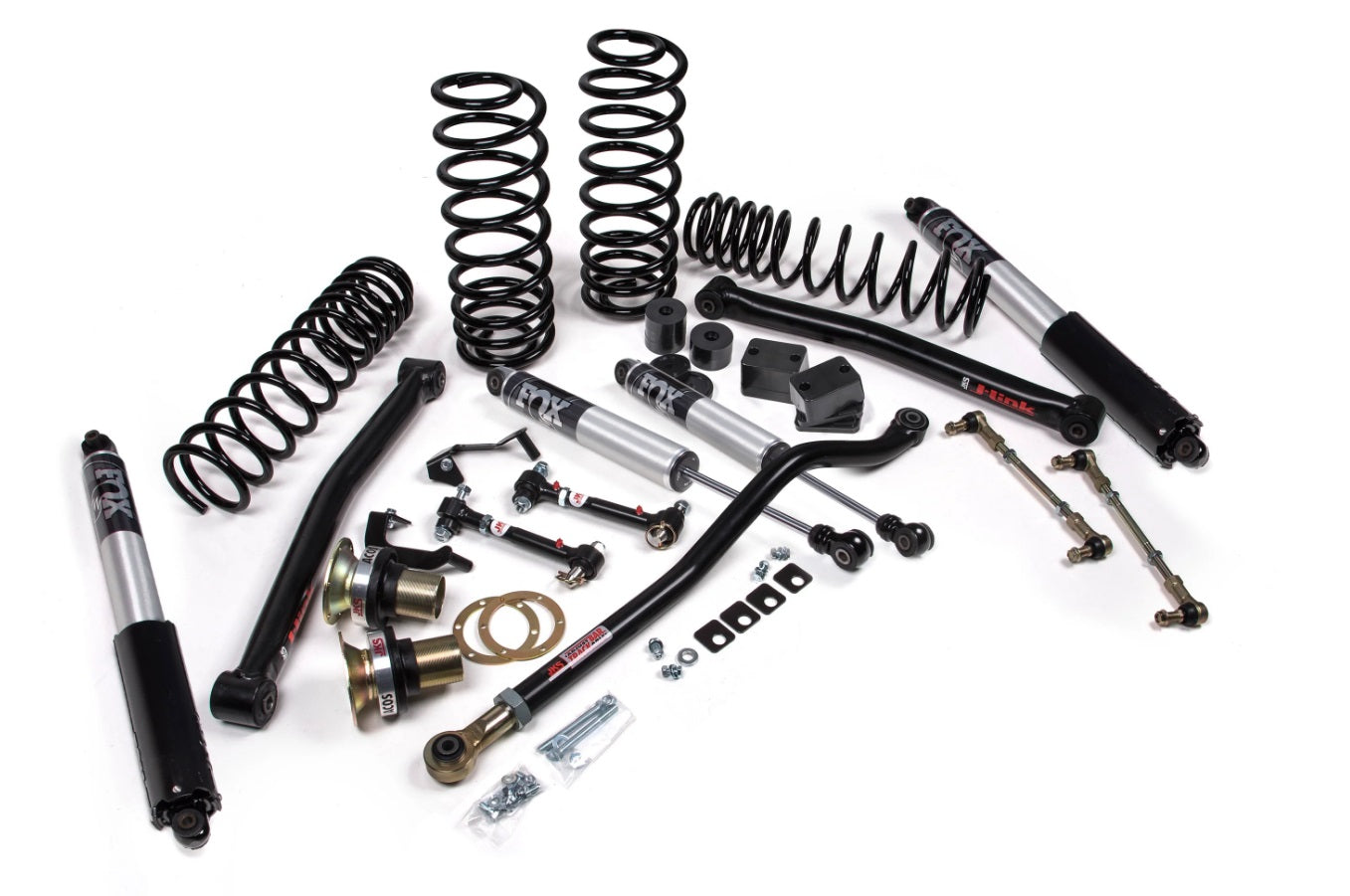 JKS 2018-2025 Jeep Wrangler JL 4 Door J-Lander 3.5in Lift Kit with Fox 2.5 Performance Shocks JSPEC130PS