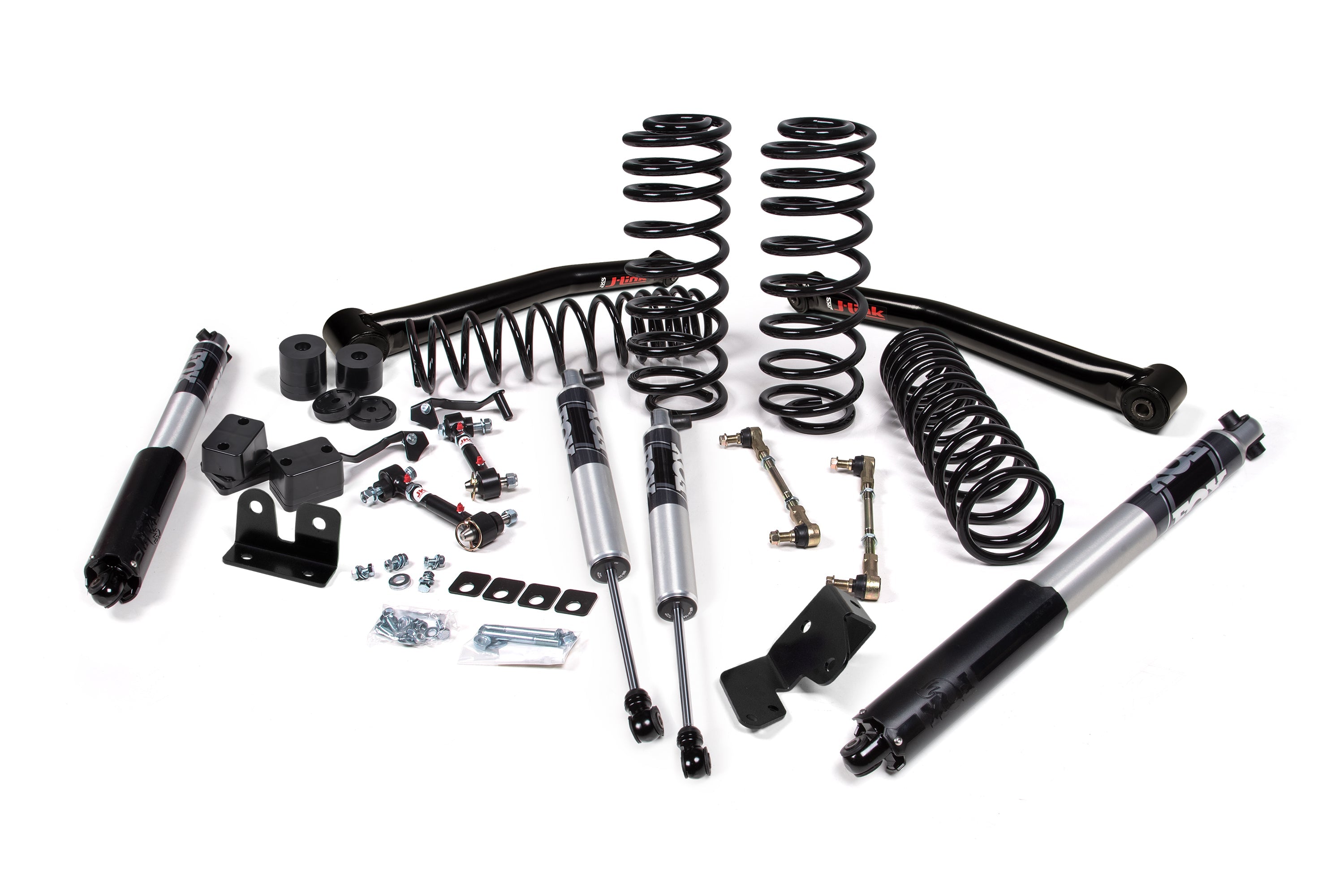 JKS 2018-2026 Jeep Wrangler JL 2 Door J-Venture FOX Shock 2.5 IFP Performance Series 2.25" Lift Kit JSPEC222PS