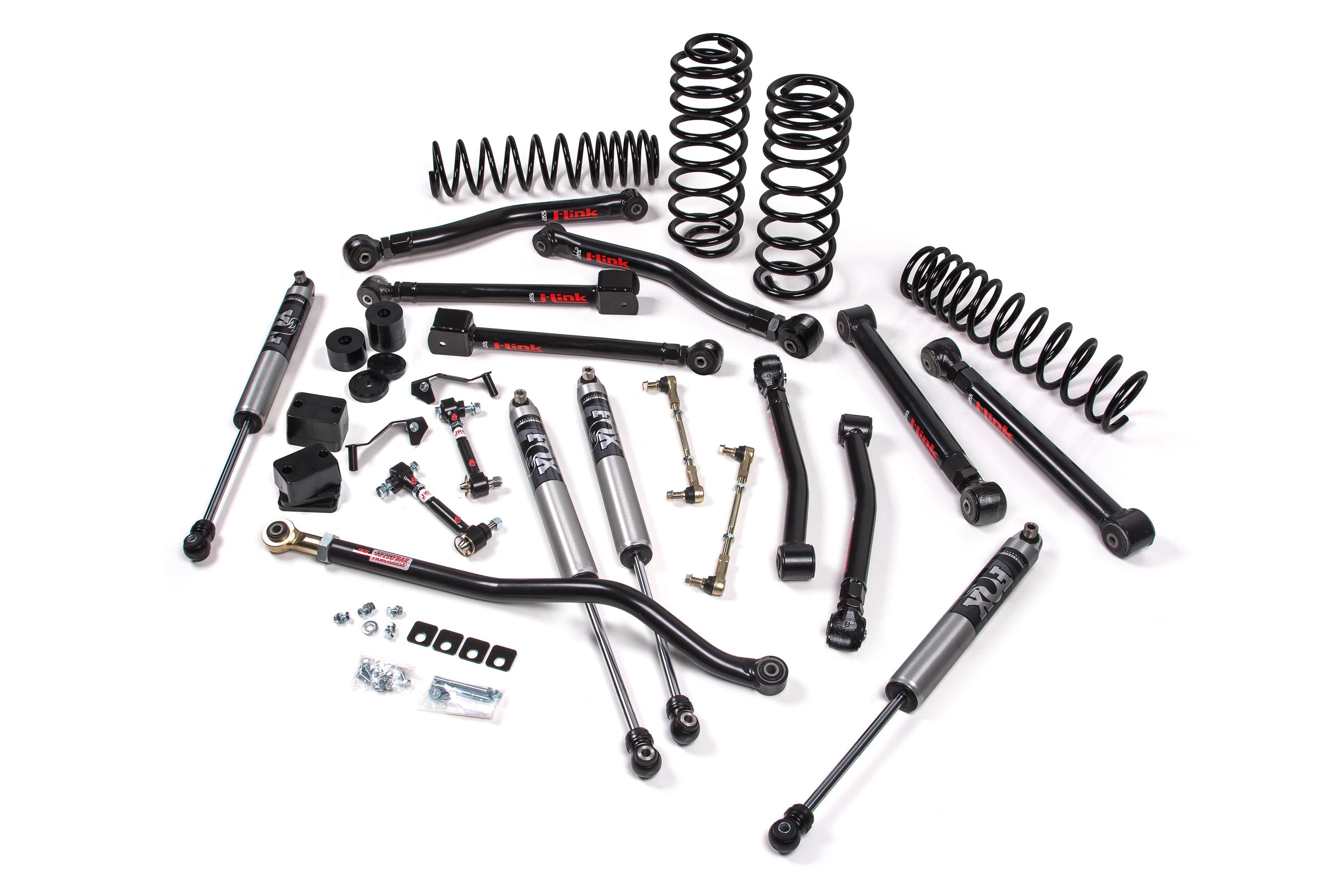 JKS 2007-2018 Jeep Wrangler JK 2 Door J-Krawl FOX Shock 2.0 Adventure Series 2.5" Lift Kit JSPEC192KFA