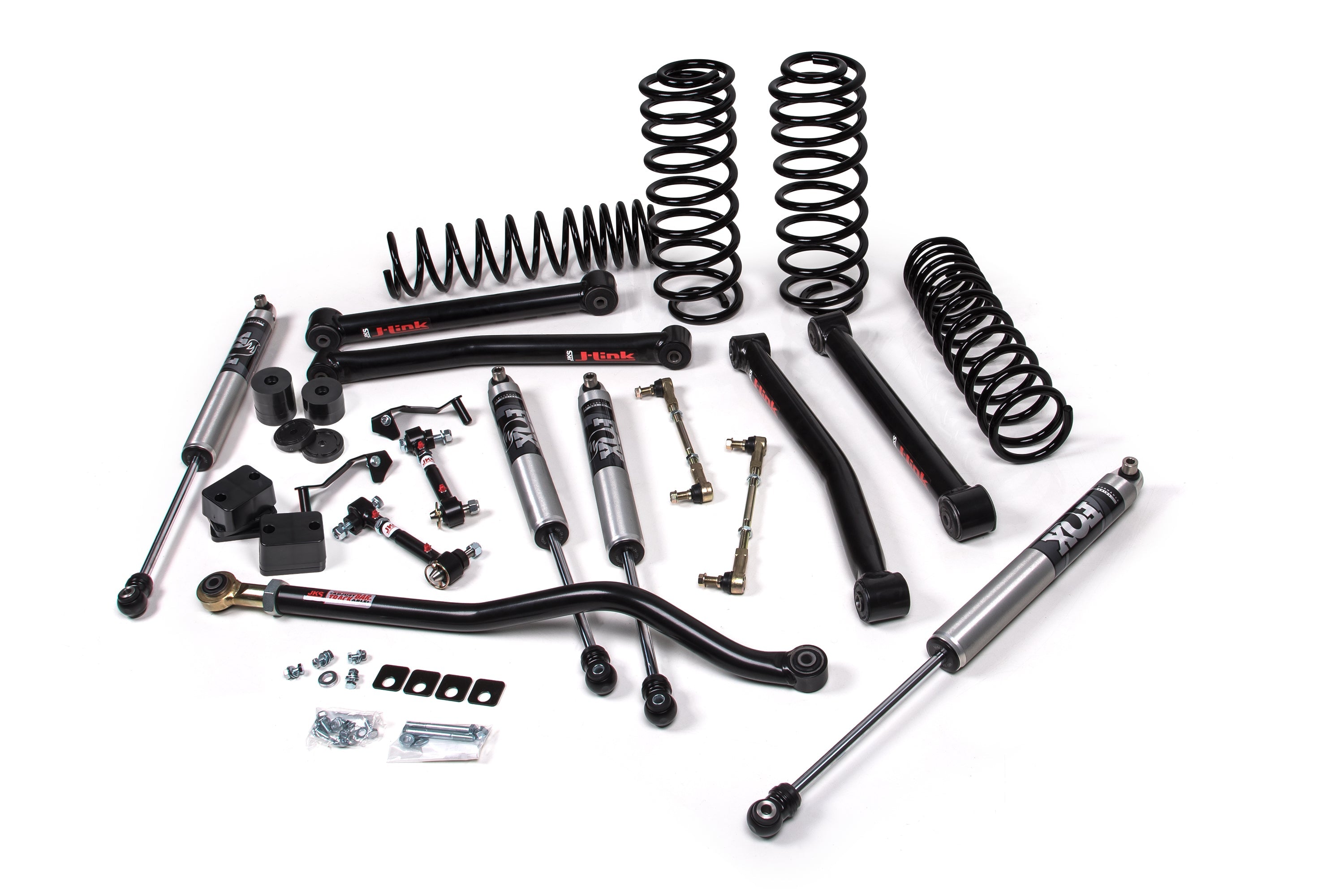JKS 2018-2025 Jeep Wrangler JL 4 Door J-Konnect FOX Shock 2.0 Performance Series 4.5" Lift Kit JSPEC218KFP