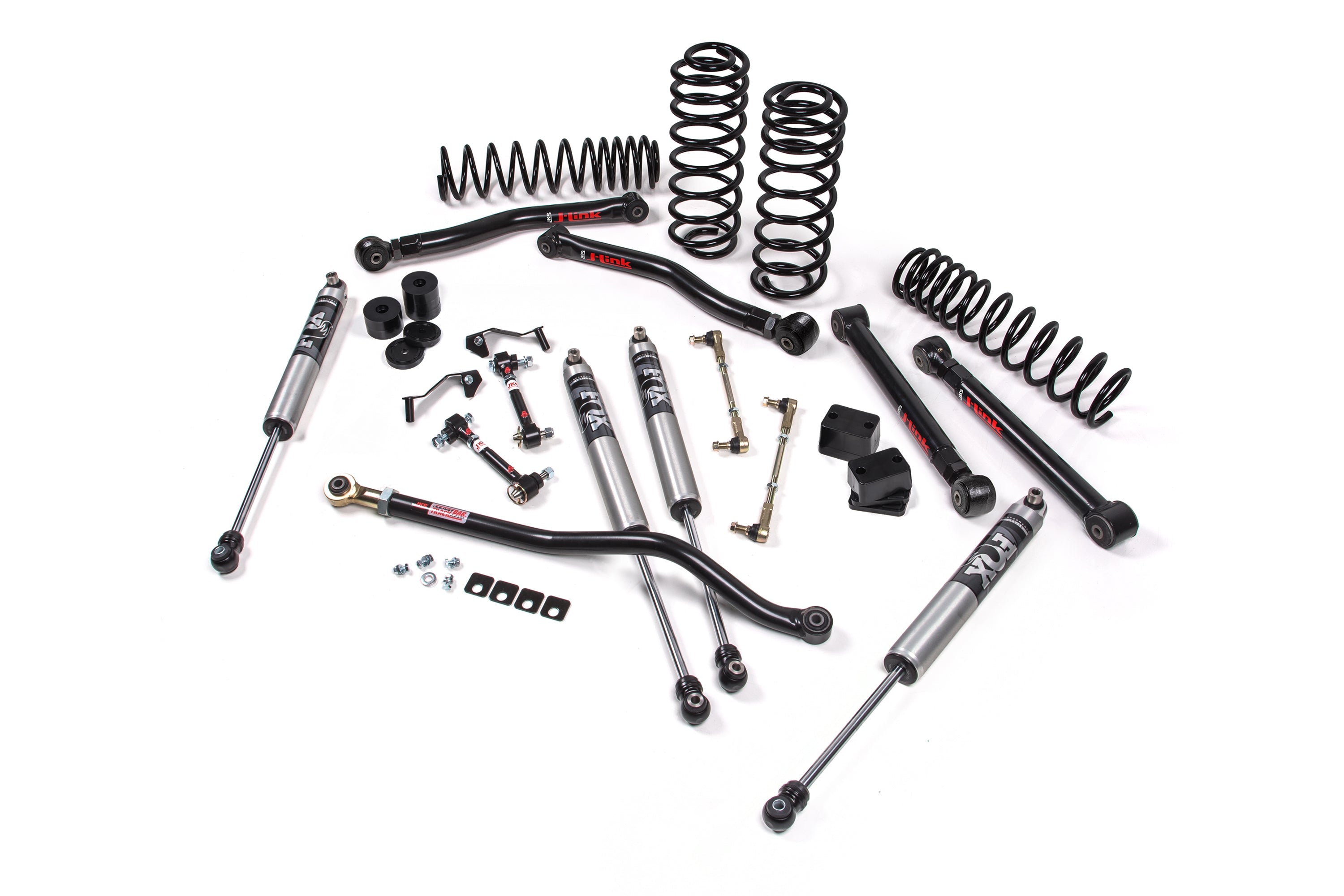 JKS 2018-2025 Jeep Wrangler JL 4 Door J-Konnect FOX Shock 2.0 Performance Series 4.5" Lift Kit JSPEC223KFP