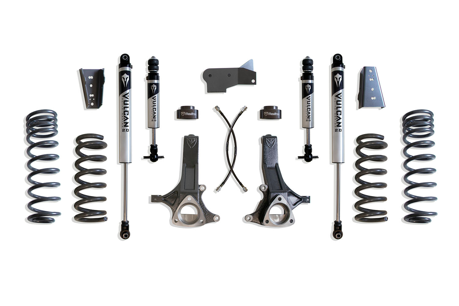 MaxTrac Suspension 2014-2024 Dodge Ram 1500 2019-2024 Dodge Ram 1500 Classic 2WD 6.5" Lift Kit Vulcan Series Shocks Ecodiesel K882464V