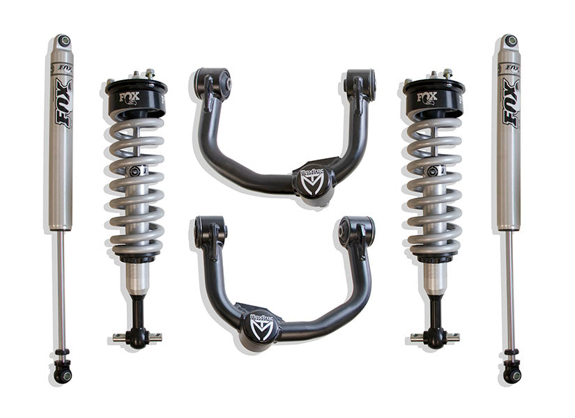 MaxTrac Suspension 2014-2020 Ford F-150 4WD 2.5" Fox Coilover Leveling Kit K883220FC-4
