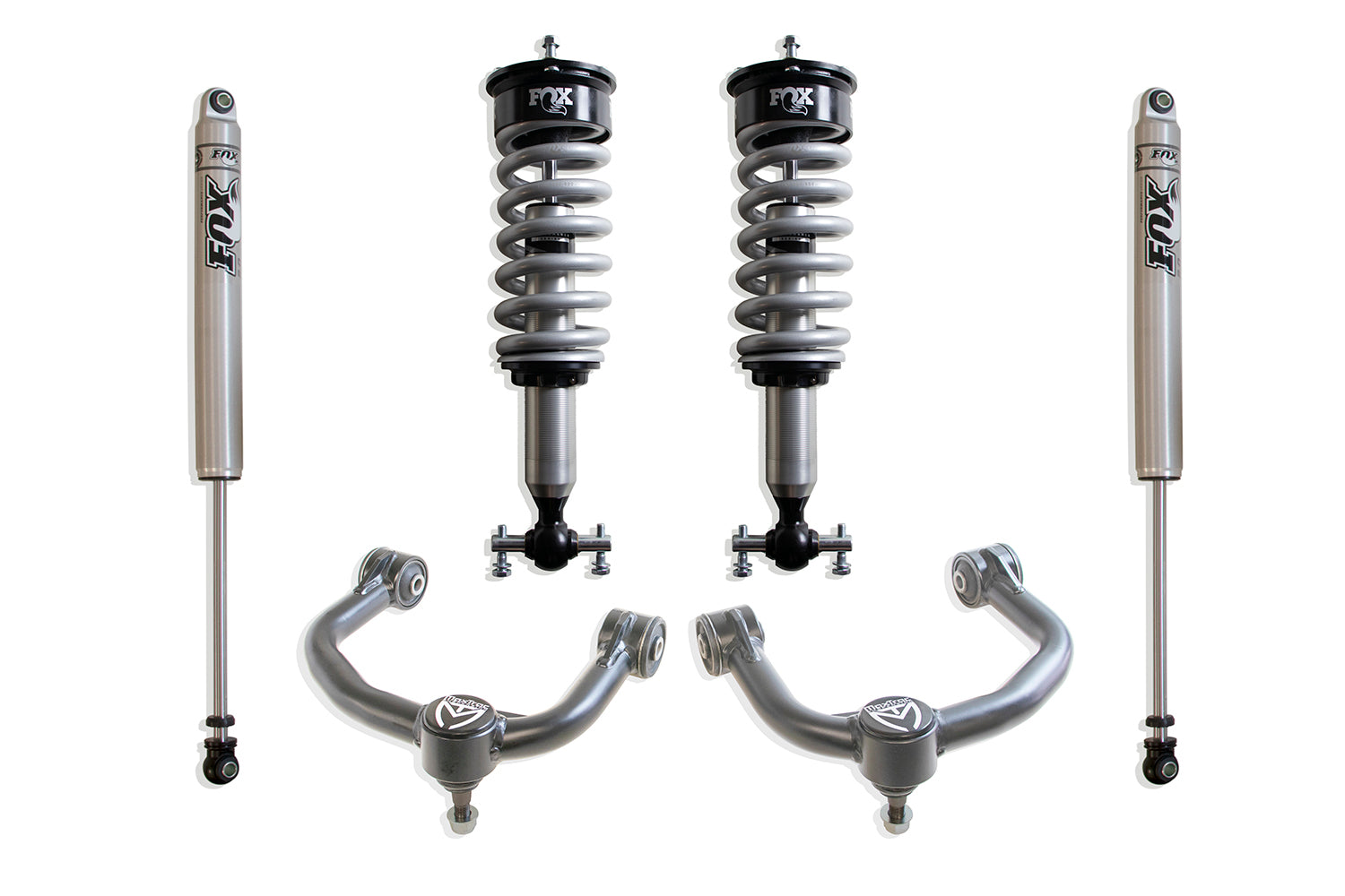 MaxTrac Suspension 2021-2025 Ford F-150 4WD 2.5" Fox Coilover Leveling Kit K884120FC-4