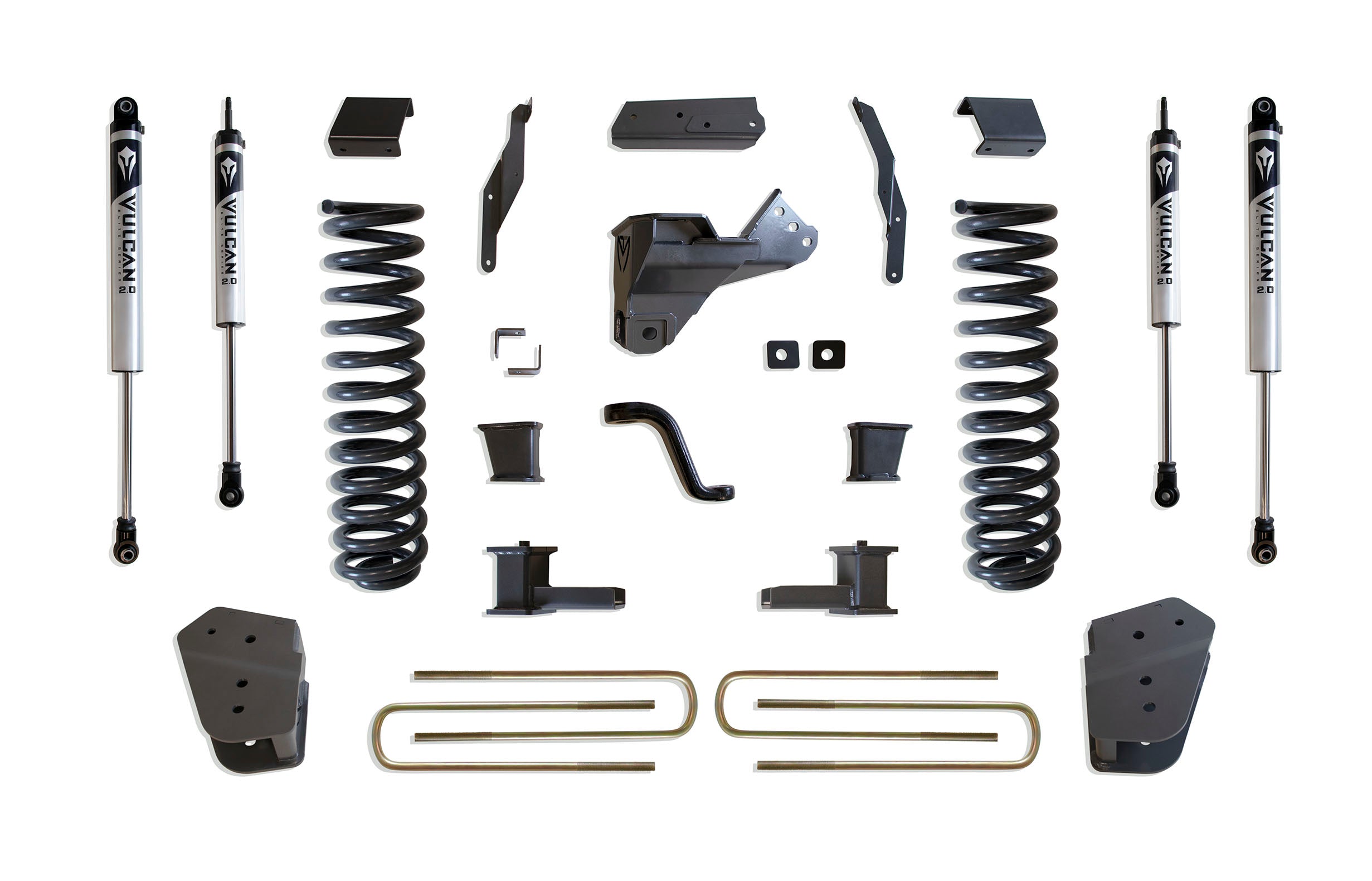 MaxTrac Suspension 2017-2022 Ford F-250 F-350 4WD 4" Lift Kit Vulcan Shocks K943341V