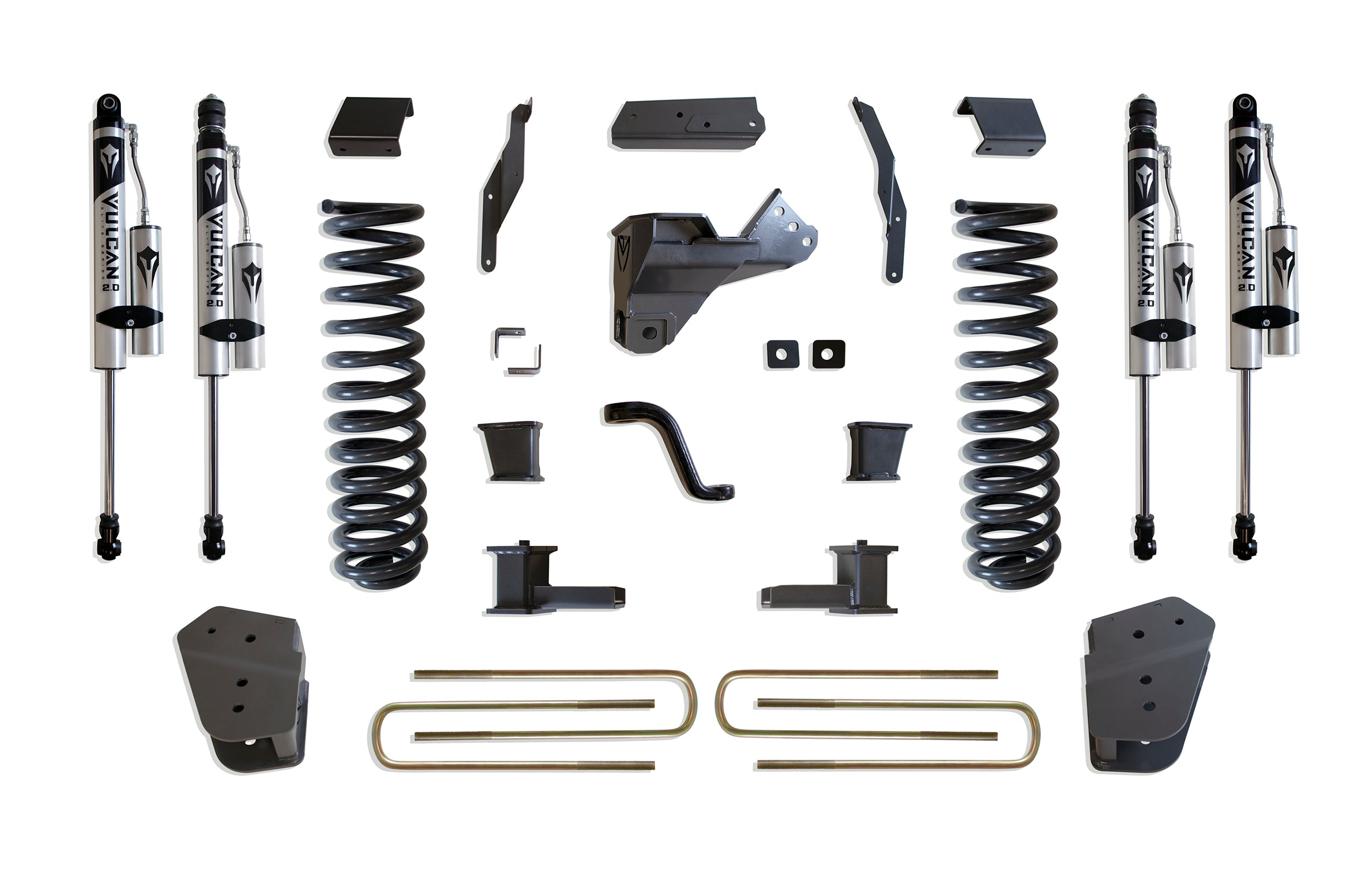 MaxTrac Suspension 2017-2022 Ford F-250 F-350 4WD 4" Lift Kit Vulcan Reservoir Shocks K943341VR