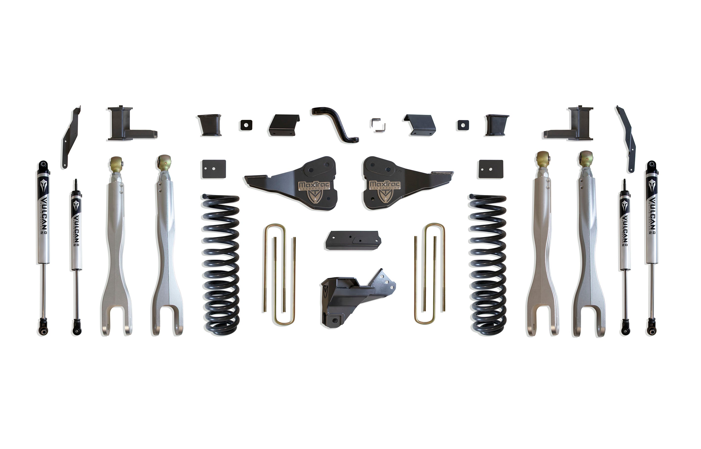 MaxTrac Suspension 2017-2022 Ford F-250 F-350 4WD 6" Lift Kit With 4-Links Vulcan Shocks K943362VL