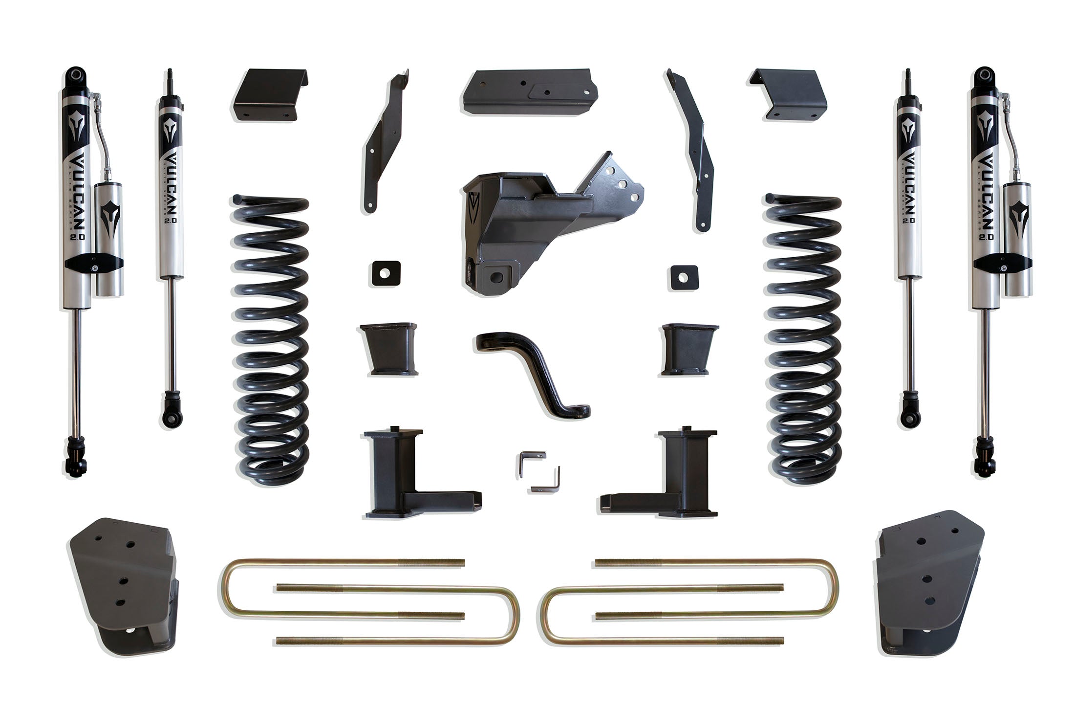 MaxTrac Suspension 2017-2022 Ford F-250 F-350 4WD 6" Lift Kit Vulcan Reservoir Shocks K943362VR
