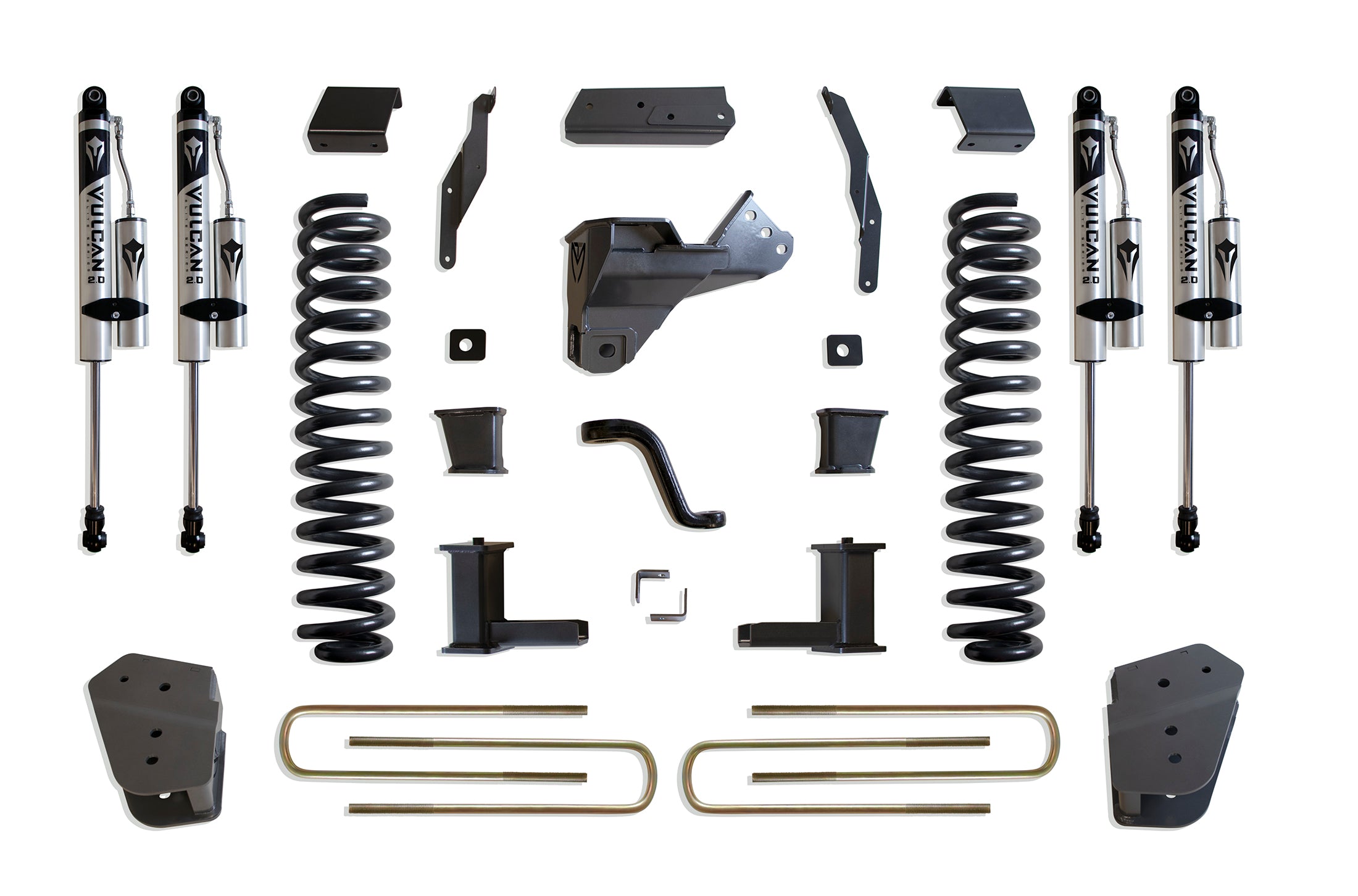 MaxTrac Suspension 2017-2022 Ford F-250 F-350 4WD 8" Lift Kit Vulcan Reservoir Shocks K943385VR