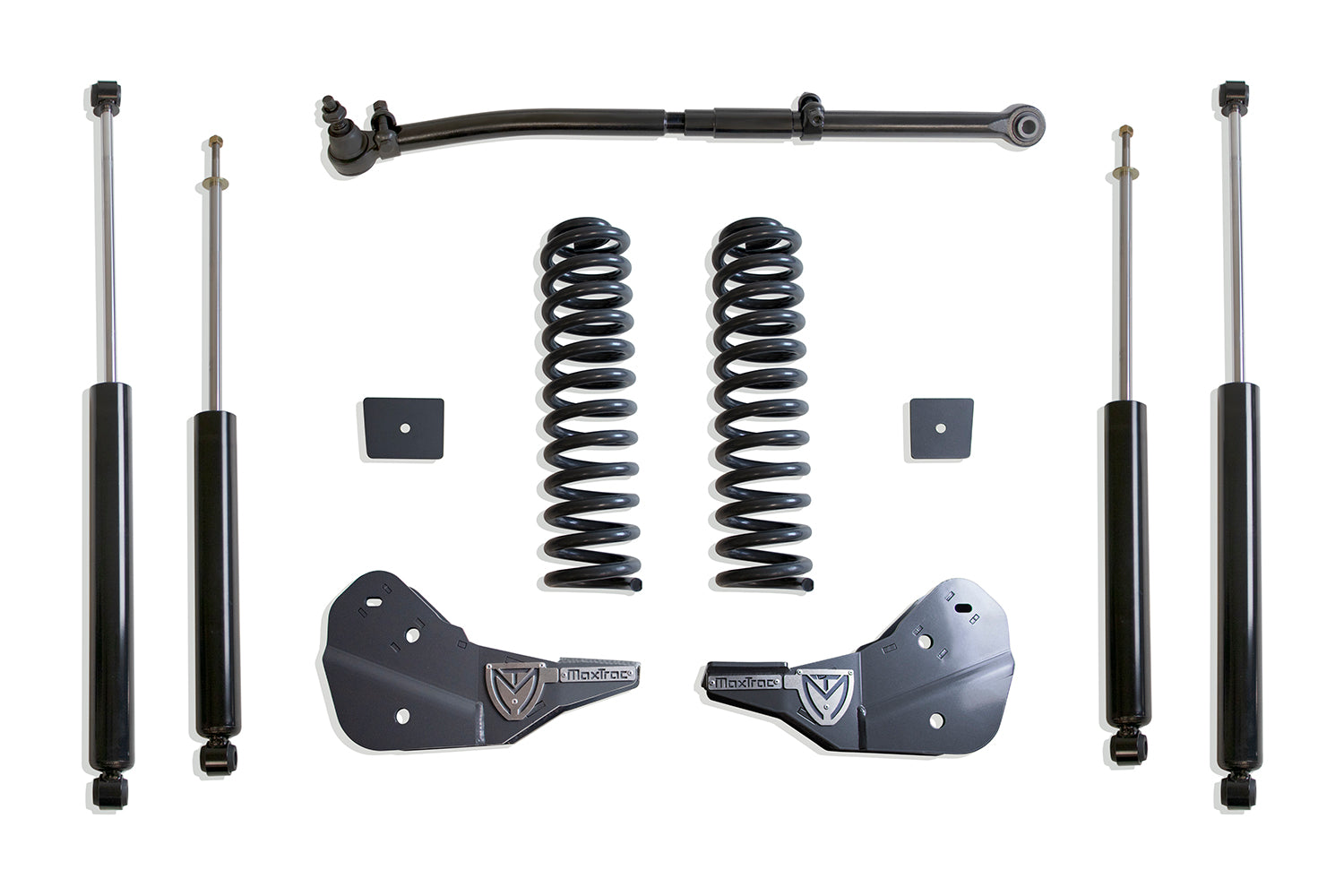 MaxTrac Suspension 2023-2025 Ford F-250 F-350 4WD 2.5" Lift Kit Max Trac Shocks K944325