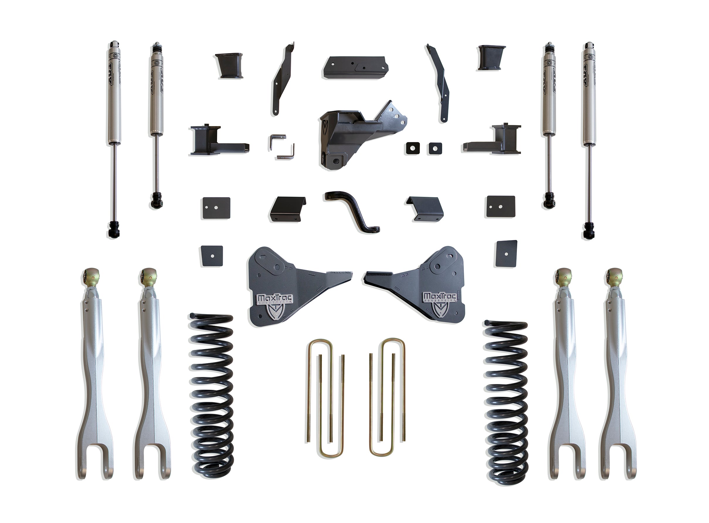 MaxTrac Suspension 2023-2025 Ford F-250 F-350 4WD 4" Lift Kit With 4-Links Fox Shocks K944341FL