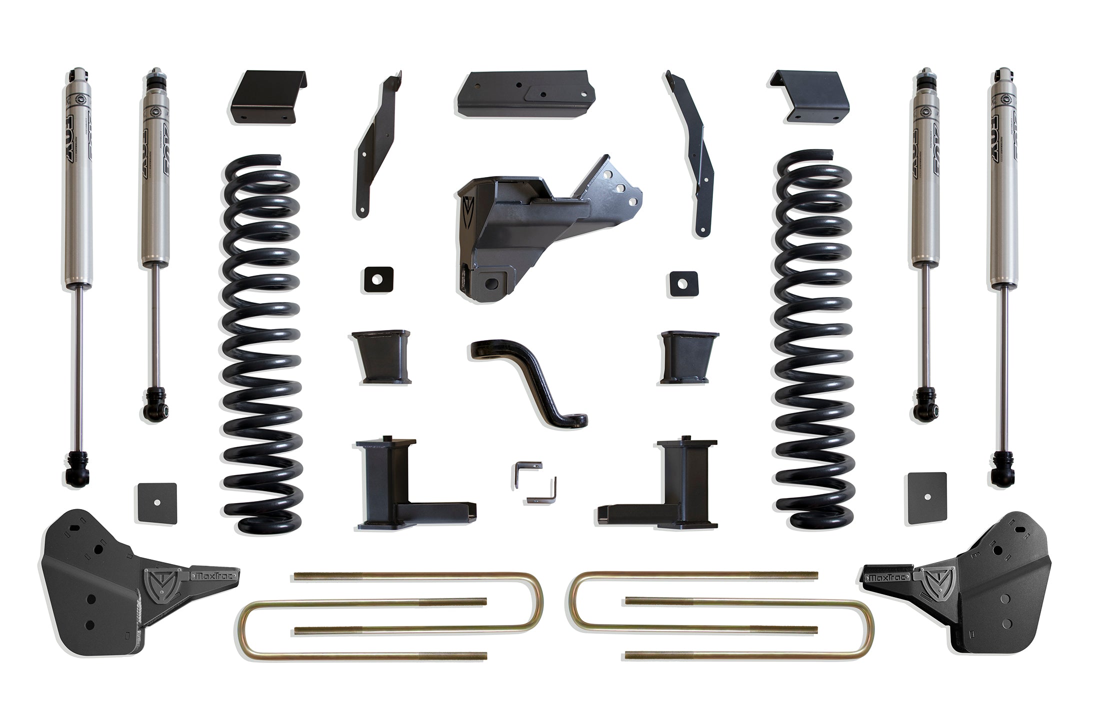 MaxTrac Suspension 2023-2025 Ford F-250 F-350 4WD Diesel 8" Lift Kit With Fox Shocks K944385F