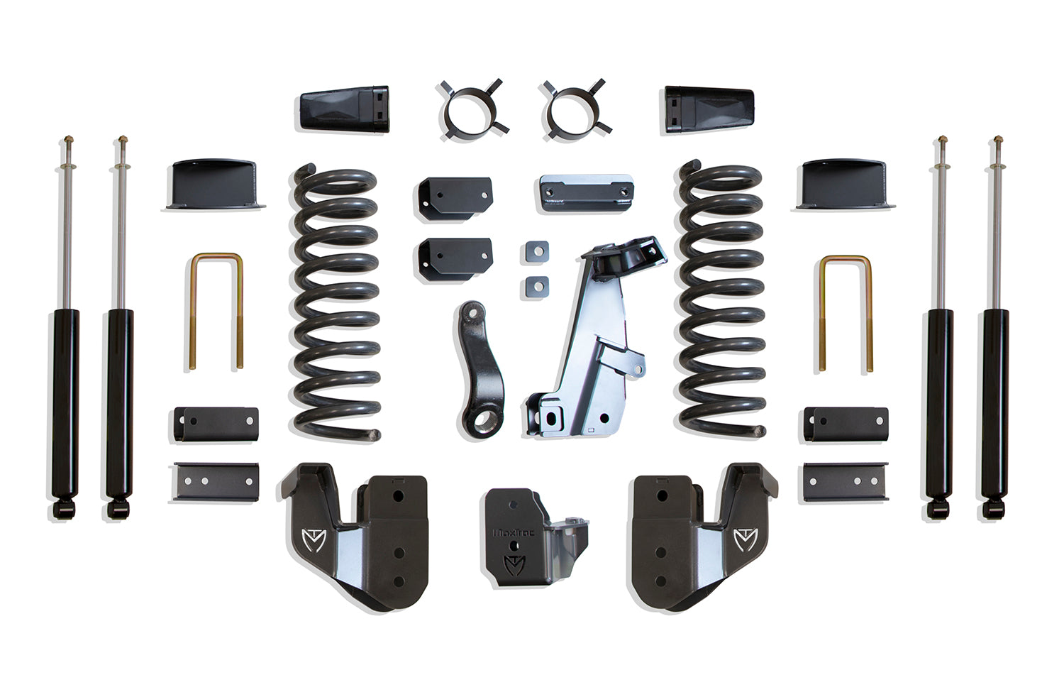 MaxTrac Suspension 2014-2018 Dodge Ram 2500 4WD Diesel 6" Lift Kit Max Trac Shocks Factory Rear Air Ride K947263A
