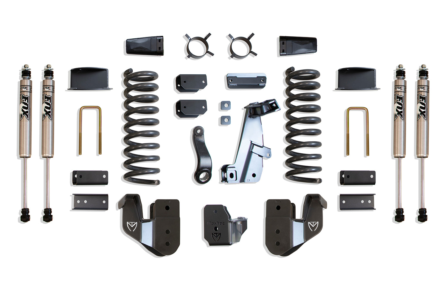 MaxTrac Suspension 2014-2018 Dodge Ram 2500 4WD Diesel 6" Lift Kit Fox Shocks Factory Rear Air Ride K947263FA