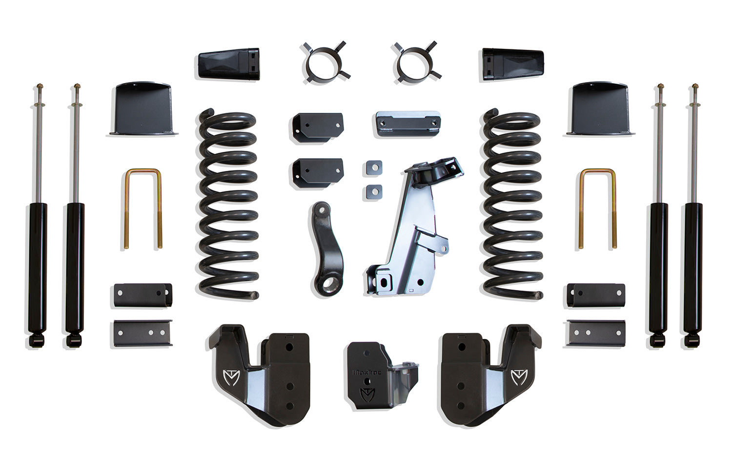 MaxTrac Suspension 2014-2018 Dodge Ram 2500 4WD Diesel 8" Lift Kit With Max Trac Shocks Factory Rear Air Ride K947285A