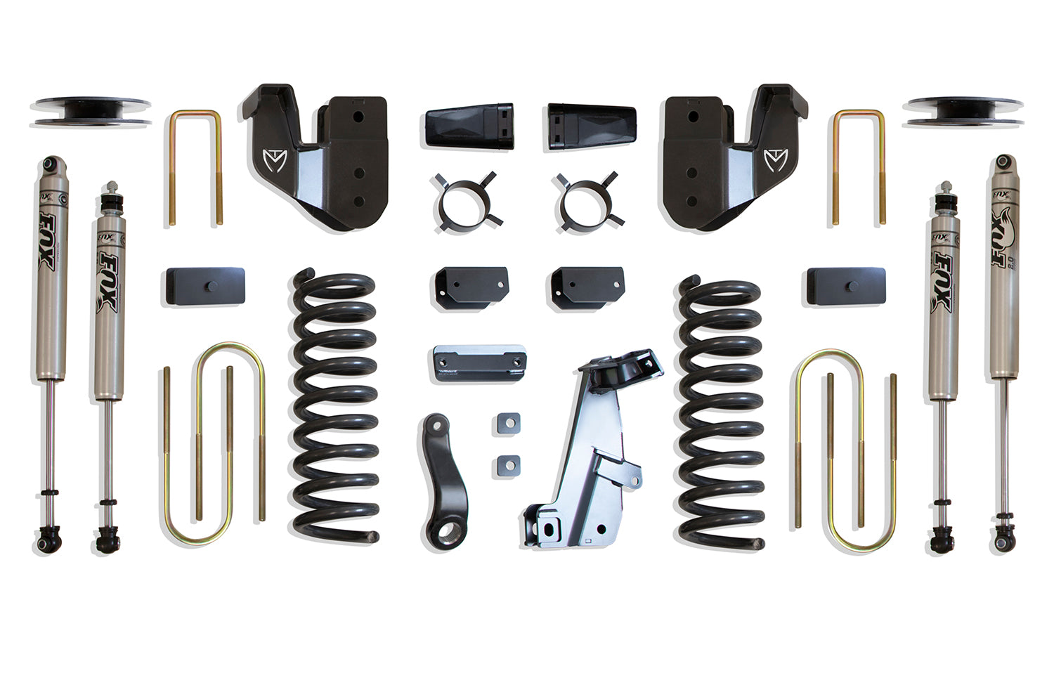 MaxTrac Suspension 2013-2018 Dodge Ram 3500 4WD Diesel 4" Lift Kit Fox Shocks Factory Rear Air Ride K947341FA
