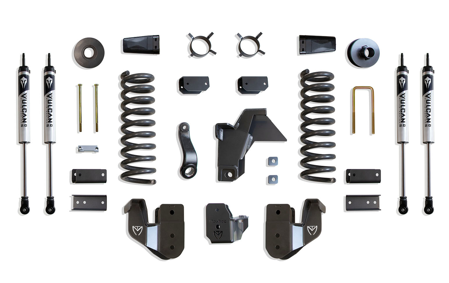 MaxTrac Suspension 2019-2024 Dodge Ram 2500 4WD 4" Lift Kit Vulcan Shocks K947441V