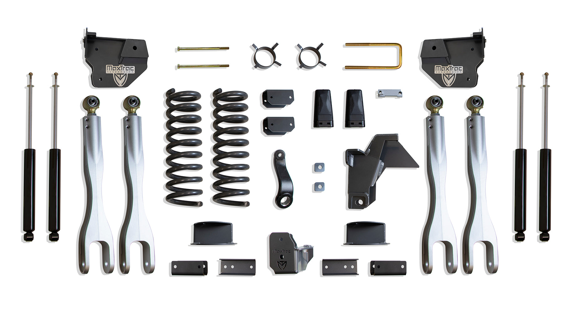 MaxTrac Suspension 2019-2024 Dodge Ram 2500 4WD Diesel 6" Lift Kit With 4-Links Max Trac Shocks Factory Rear Air Ride K947463LA