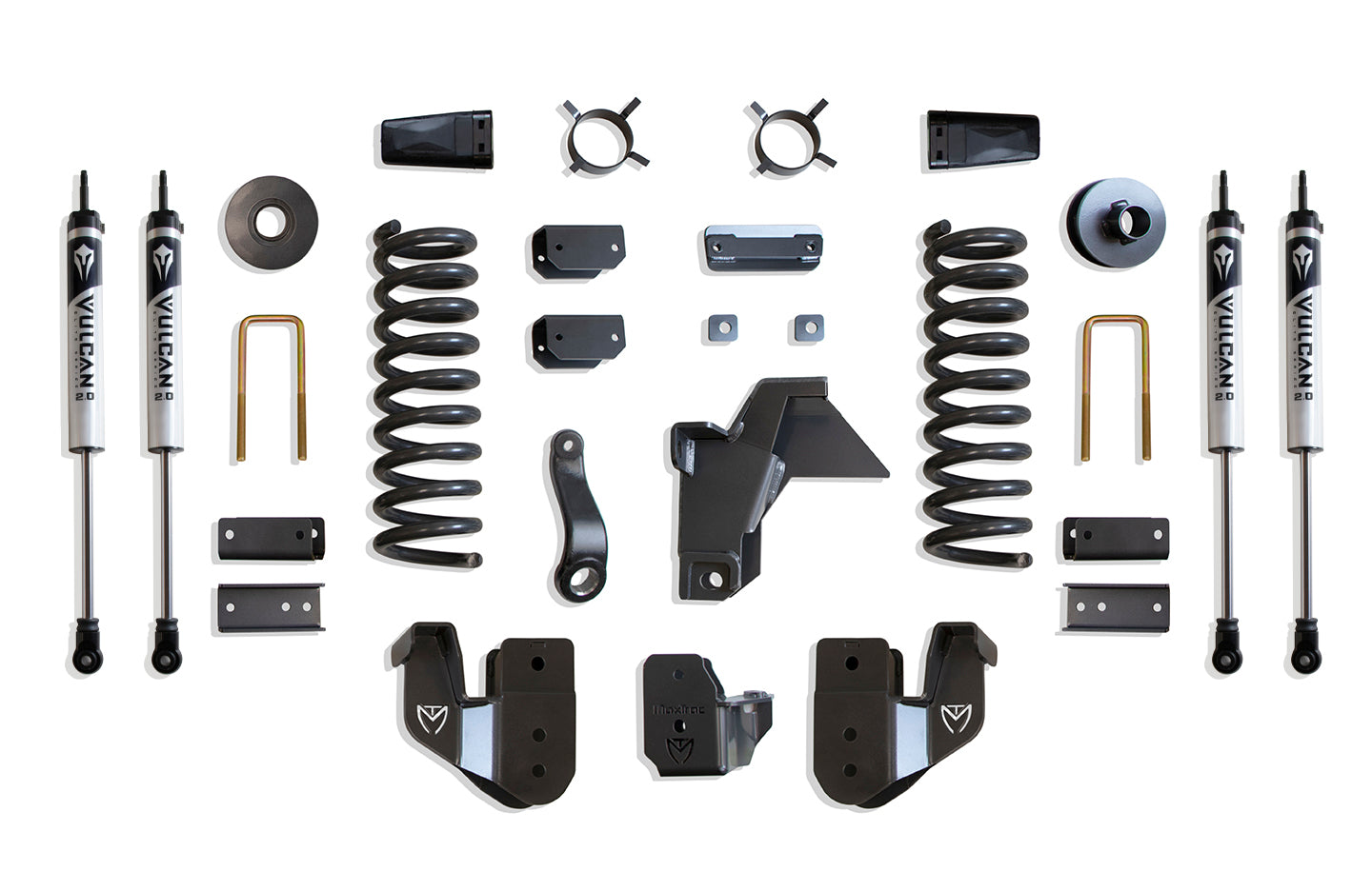MaxTrac Suspension 2019-2024 Dodge Ram 2500 4WD 6" Lift Kit Vulcan Shocks K947463V